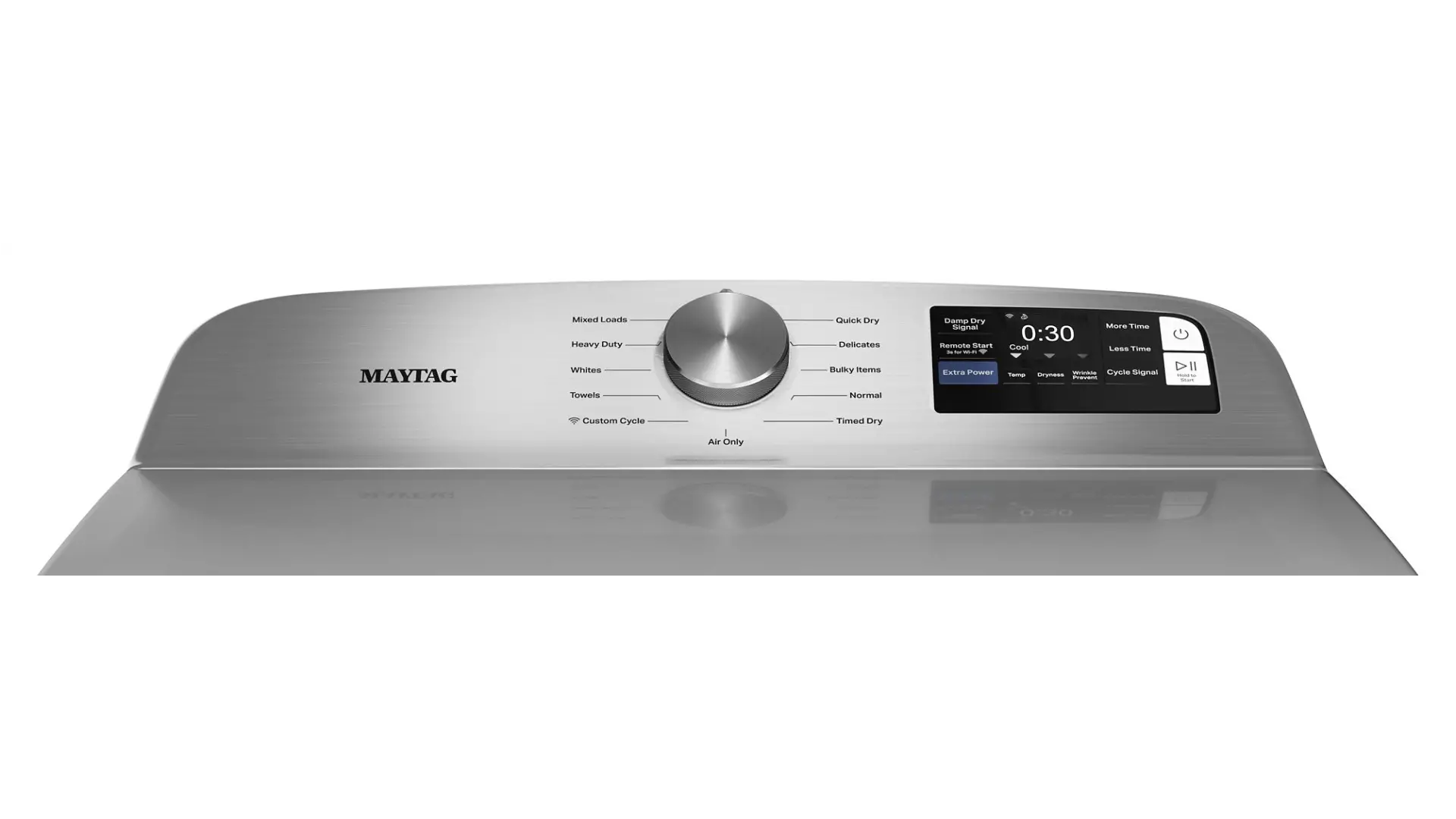MED6205RR Maytag 7.4 Cu. Ft. Top Load Electric Dryer - Silver-11