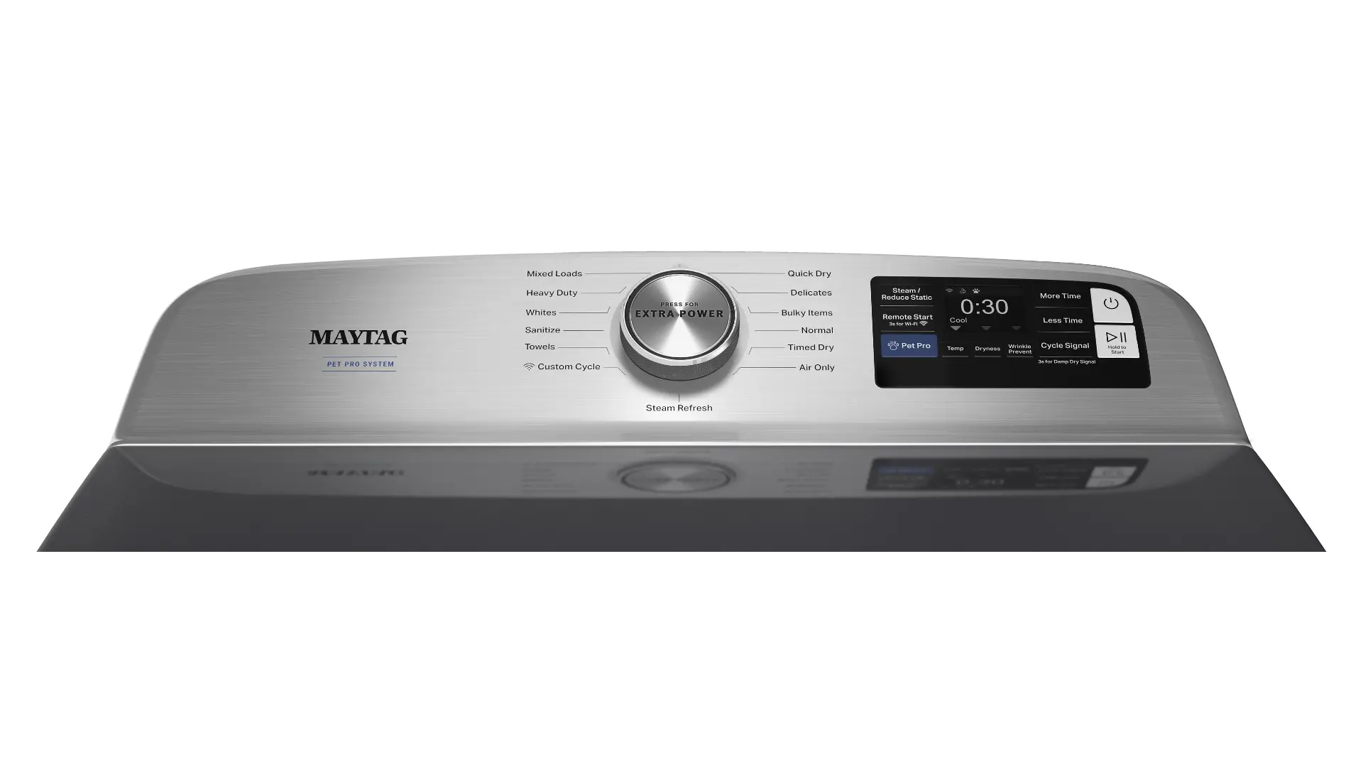 MED7205RF Maytag 7.4 Cu. Ft. Pet Pro Electric Dryer - Midnight Steel-12