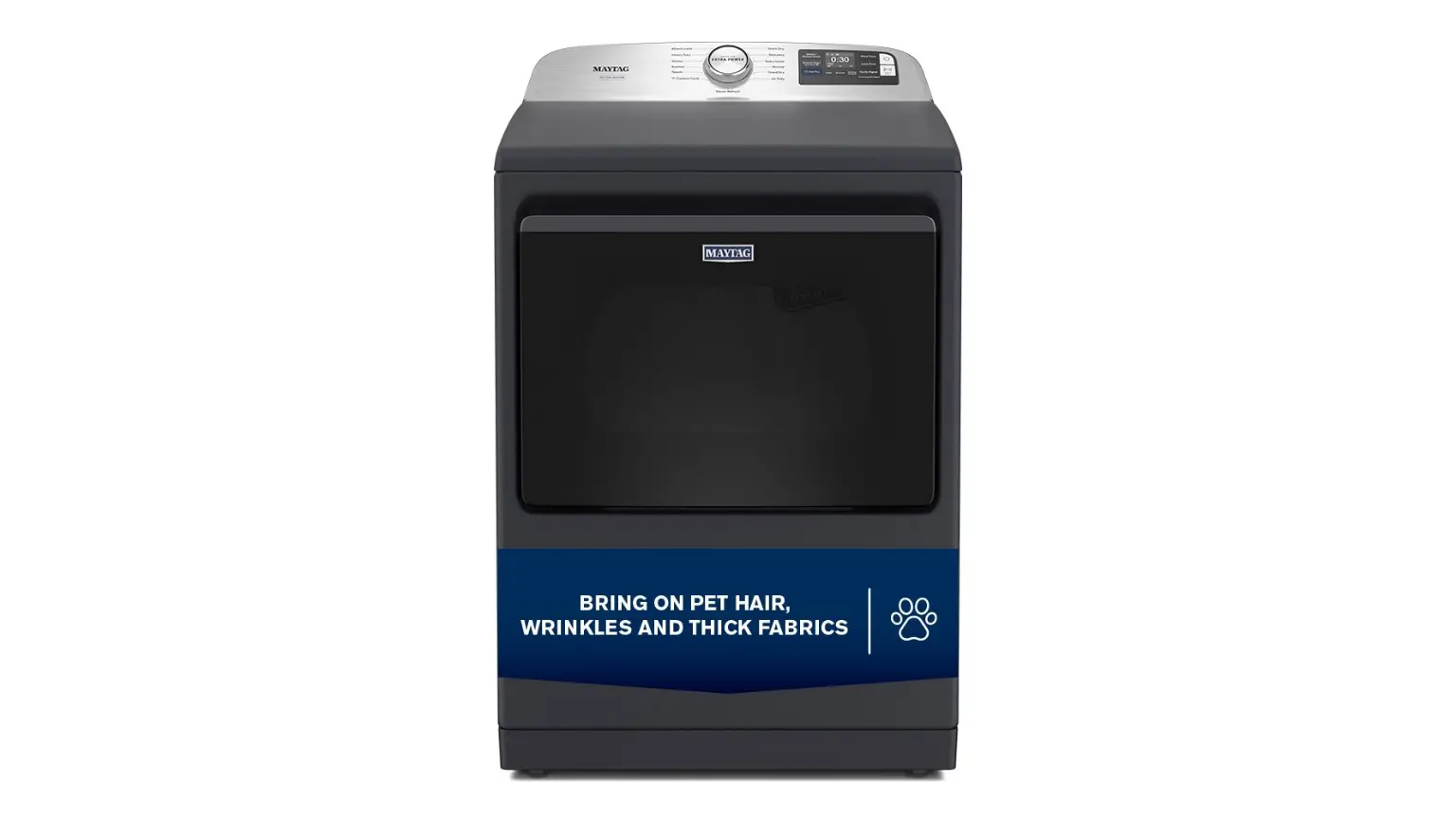 MED7205RF Maytag 7.4 Cu. Ft. Pet Pro Electric Dryer - Midnight Steel-2
