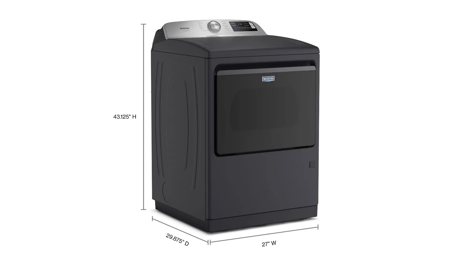 MGD7205RF Maytag 7.4 Cu. Ft. Pet Pro Gas Dryer - Midnight Steel-3