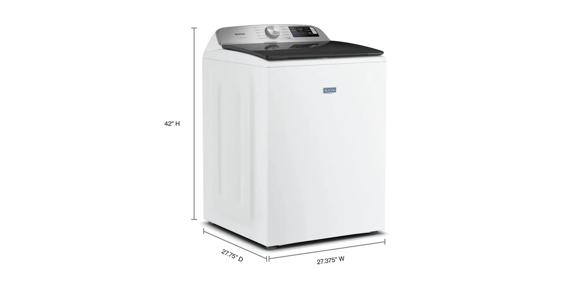MTW6205RW Maytag 5.2 Cu Ft Top Load Washer with Agitator - White-3