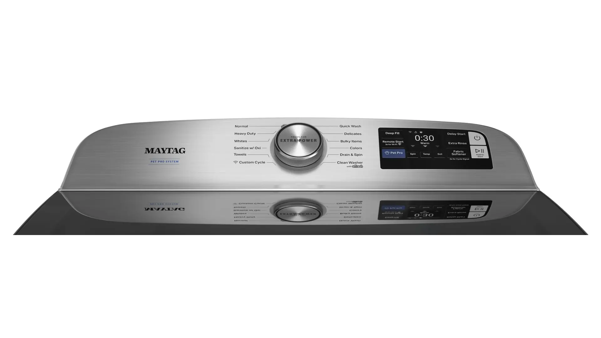 MTW7200RR Maytag 5.3 Cu Ft Pet Pro Top Load Impeller Washer - Silver-11