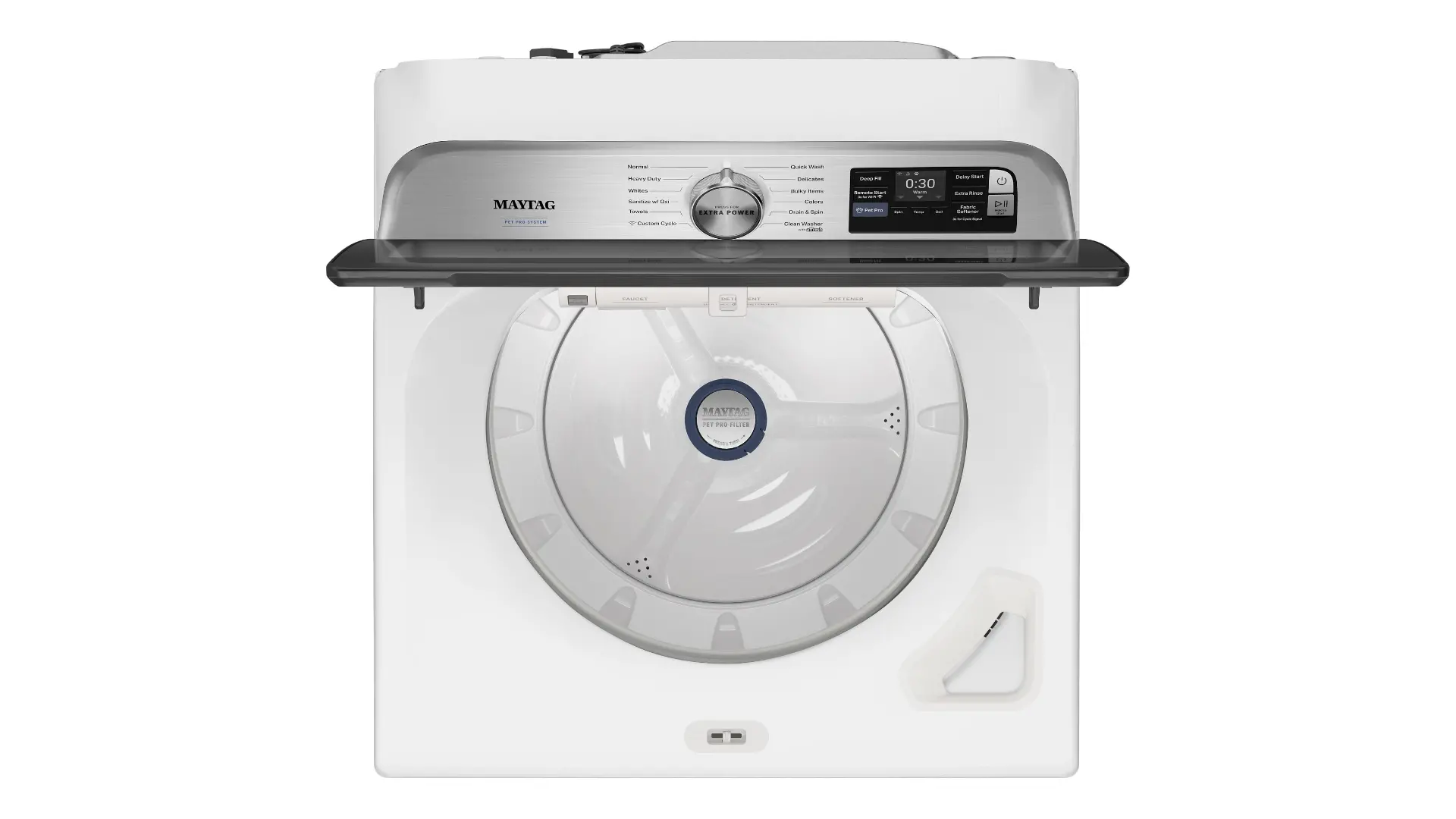 MTW7200RW Maytag 5.3 Cu Ft Pet Pro Top Load Impeller Washer - White-11
