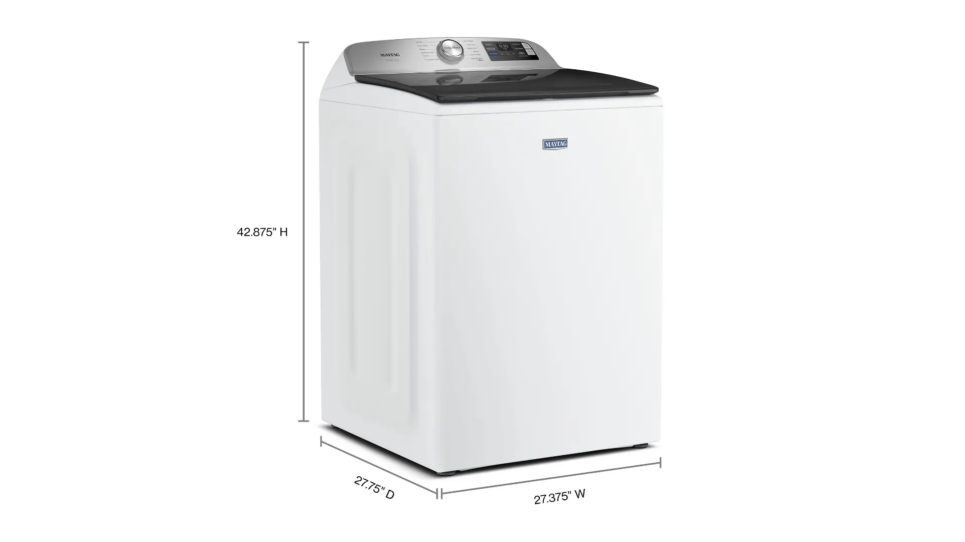 MTW7200RW Maytag 5.3 Cu Ft Pet Pro Top Load Impeller Washer - White-3