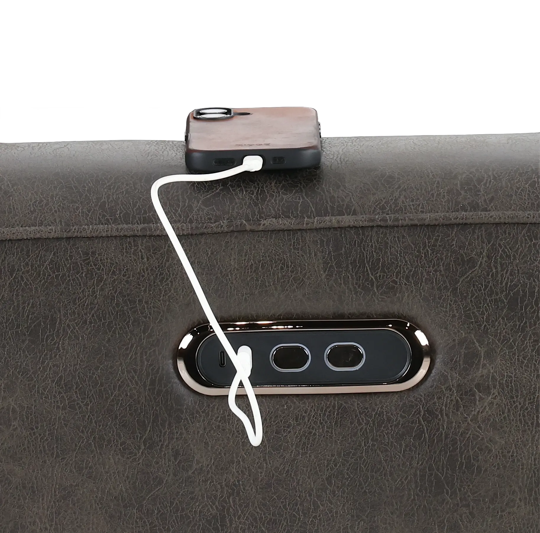 Killian Dark Brown Power Reclining Sofa-9