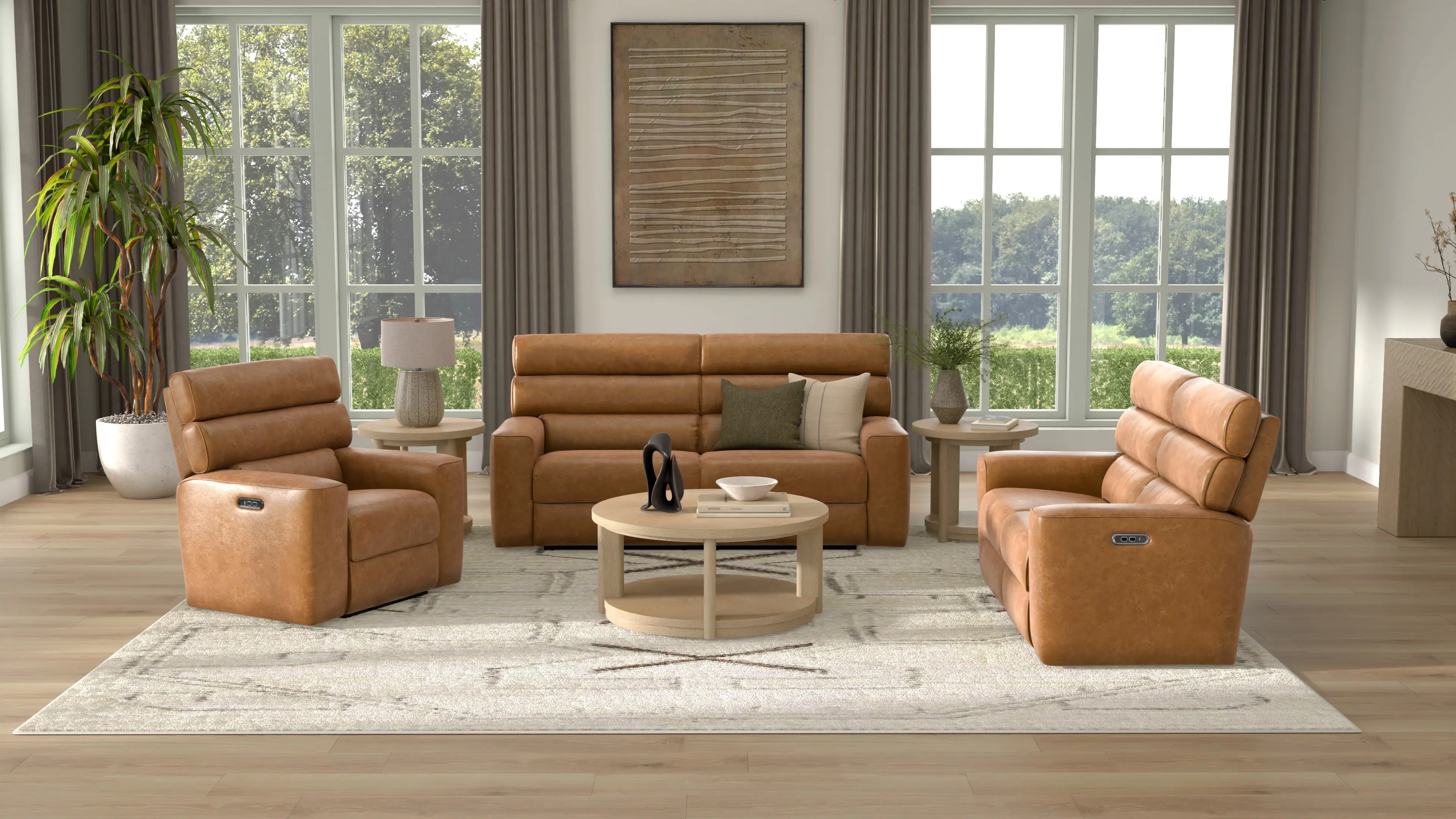 Killian Saddle Brown Power Reclining Loveseat-6