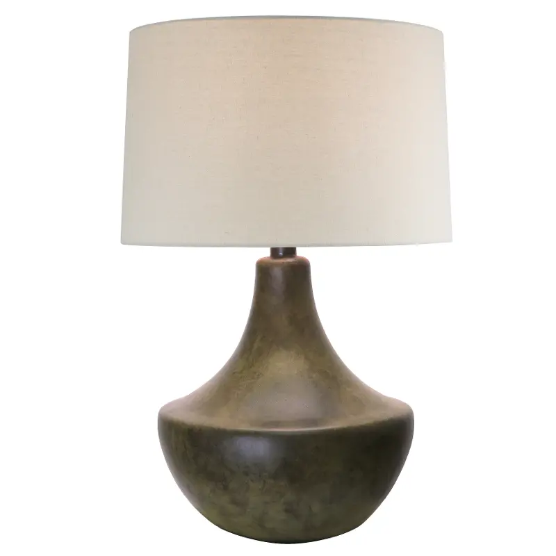 Stone Moss Hydrocal Table Lamp