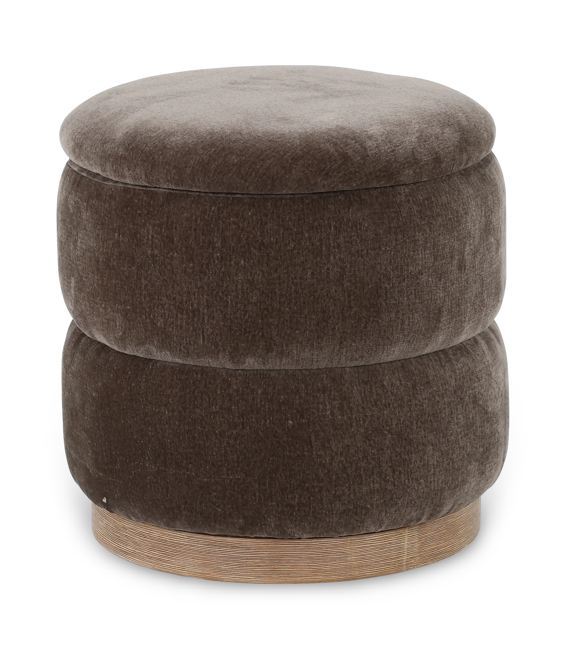 Latte Ottoman with Storage Tray-1