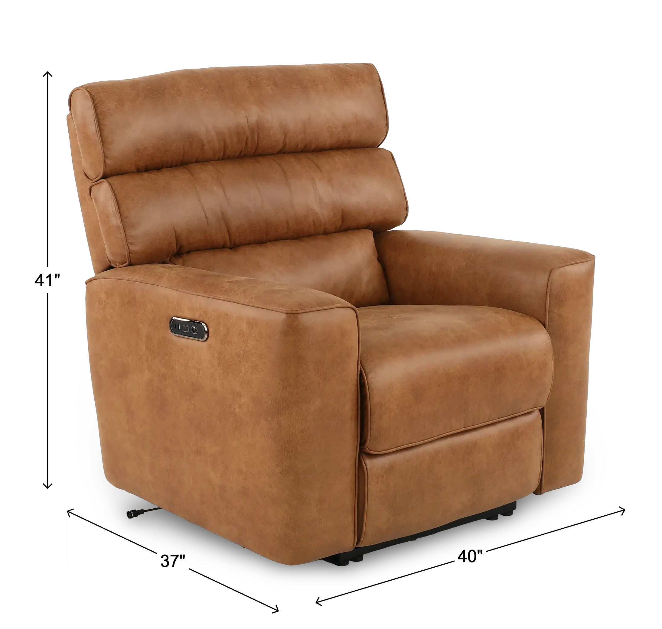 Killian Saddle Brown Power Recliner-3
