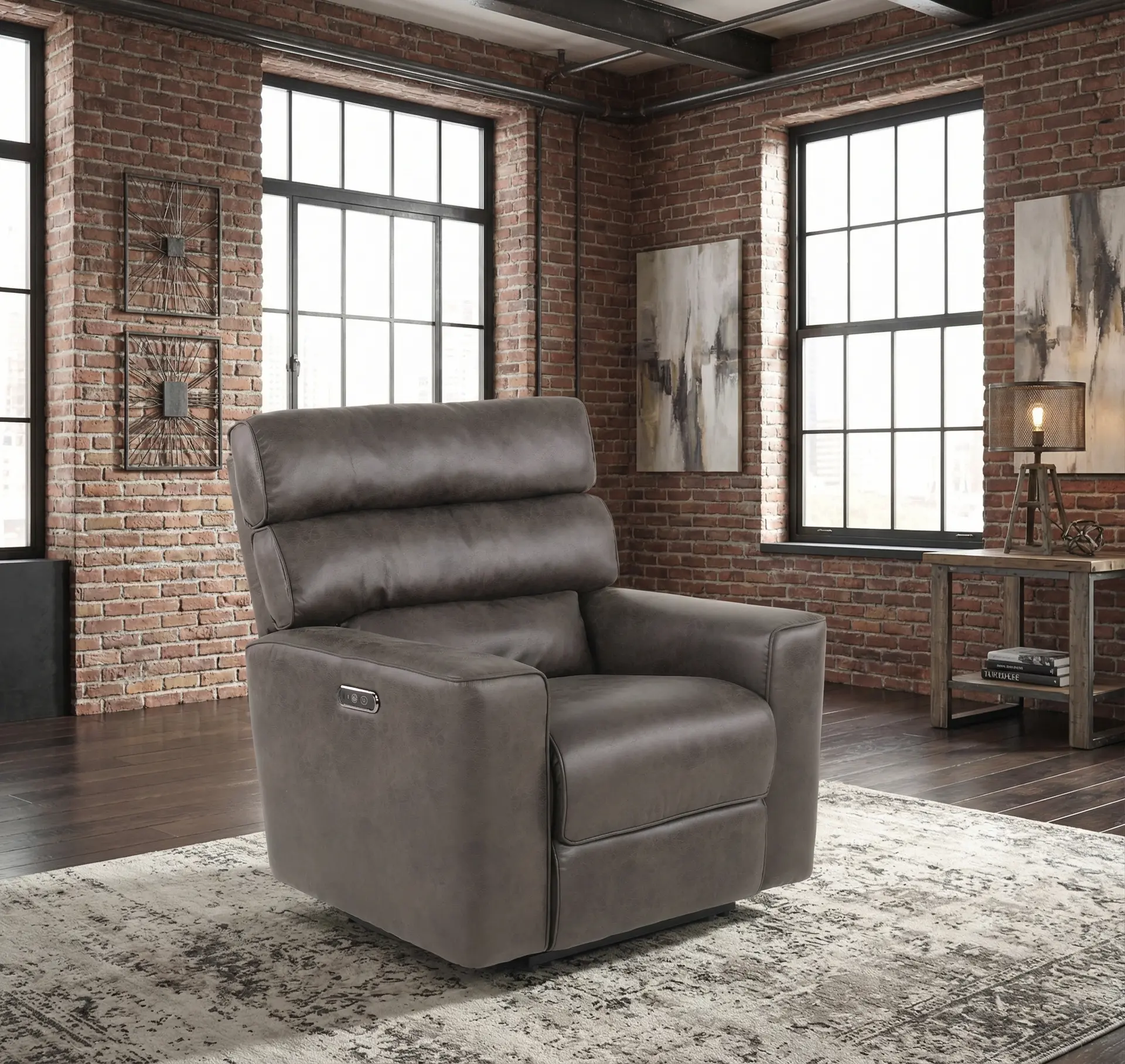 Killian Dark Brown Power Recliner-2