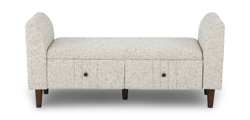Oatmeal Bench with Storage Drawer