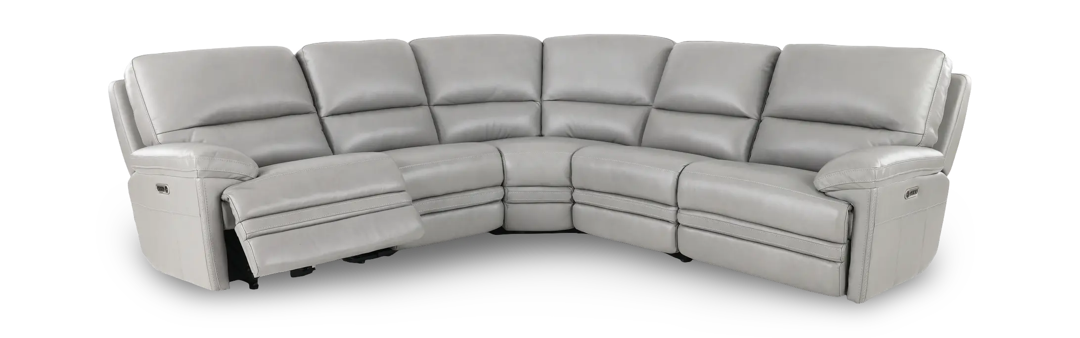 David Gray 5-Piece Power Reclining Sectional with Power Headrest and Lumbar-3