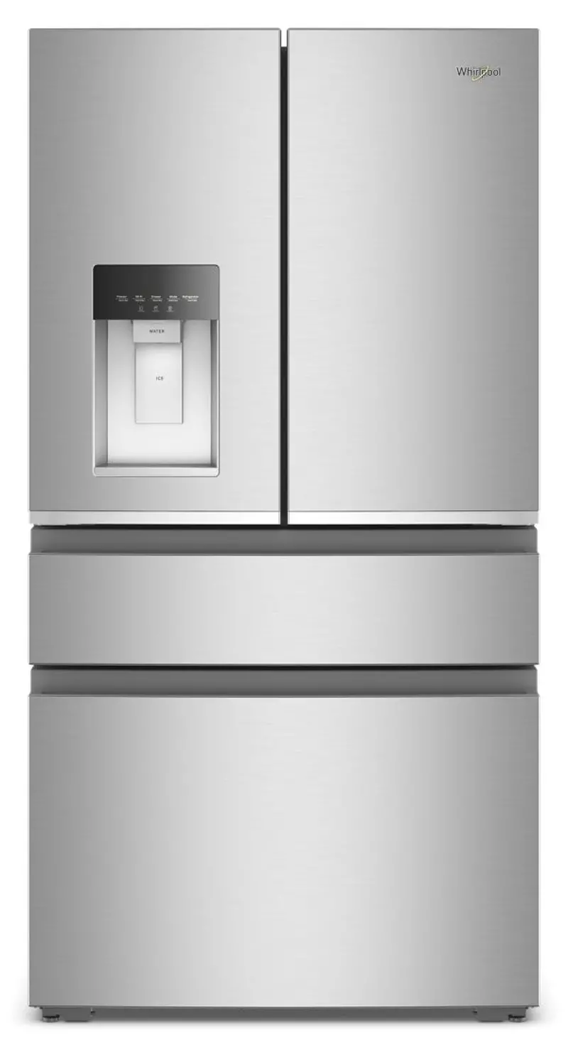 Whirlpool 22 Cu Ft French Door 4-Door Refrigerator - Counter Depth Stainless Steel