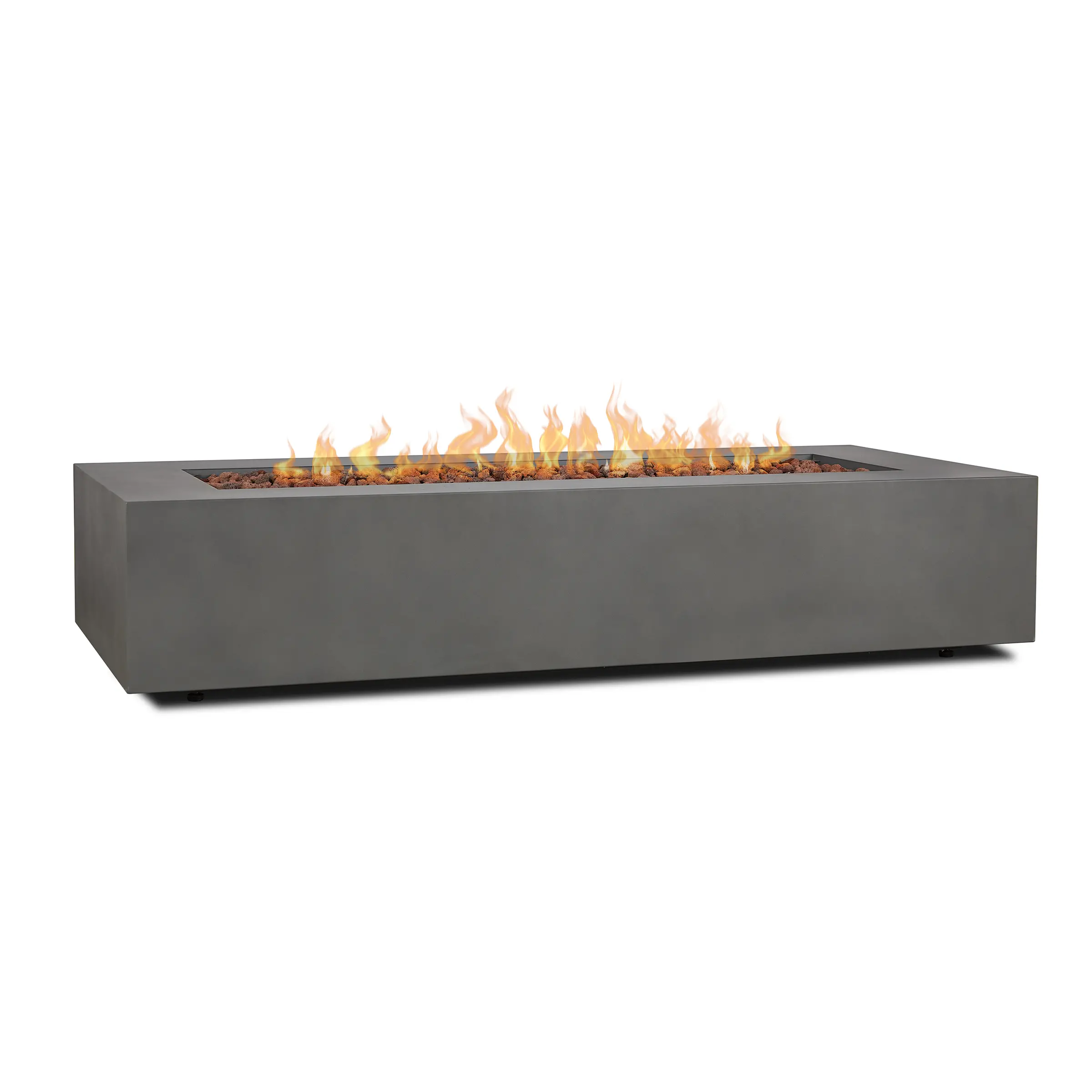 C9814LP-WSLT Aegean 70 Rectangle Gas Fire Pit Table in Weathered Slate-7