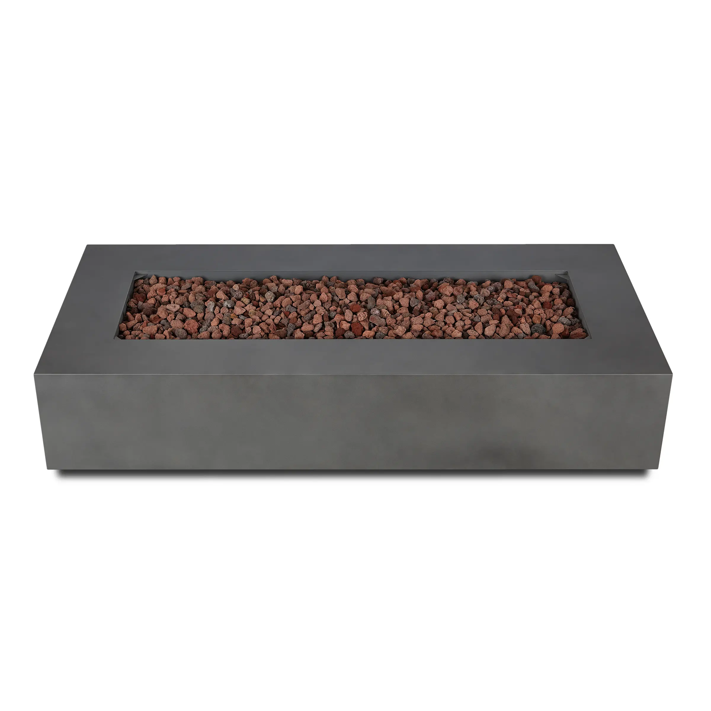 C9814LP-WSLT Aegean 70 Rectangle Gas Fire Pit Table in Weathered Slate-8
