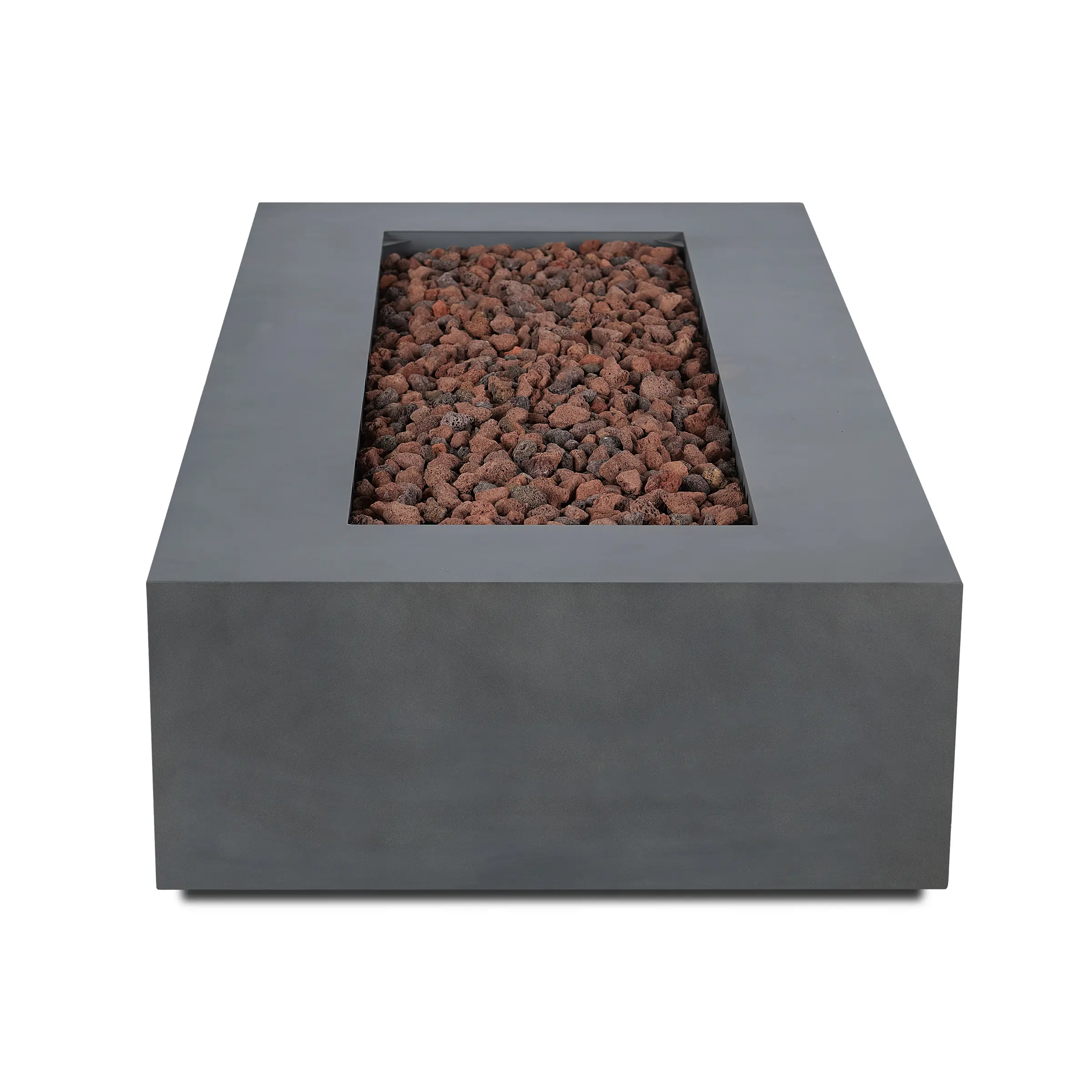 C9814LP-WSLT Aegean 70 Rectangle Gas Fire Pit Table in Weathered Slate-9