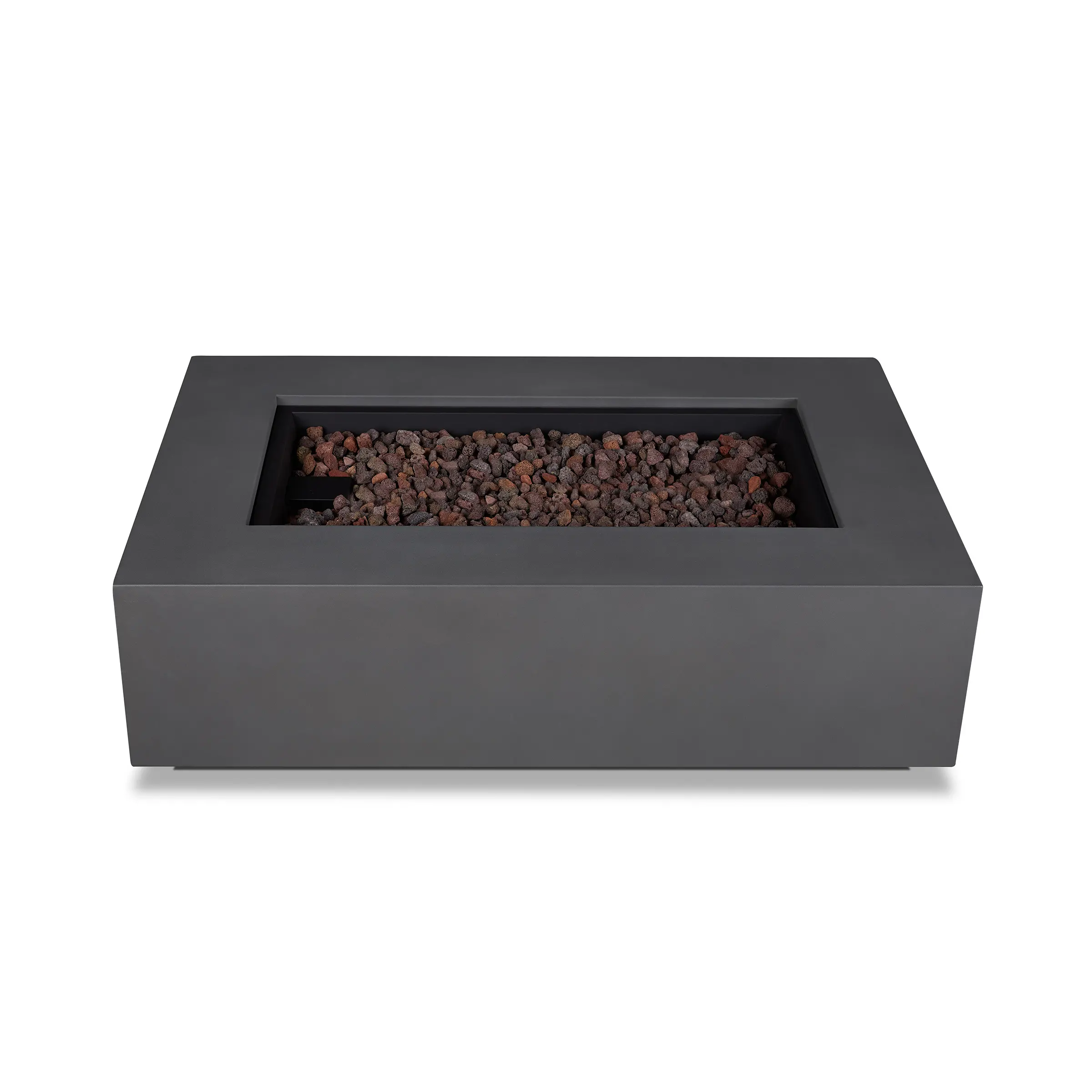 C9813LP-WSLT Aegean 50 Rectangle Gas Fire Pit Table in Weathered Slate-6