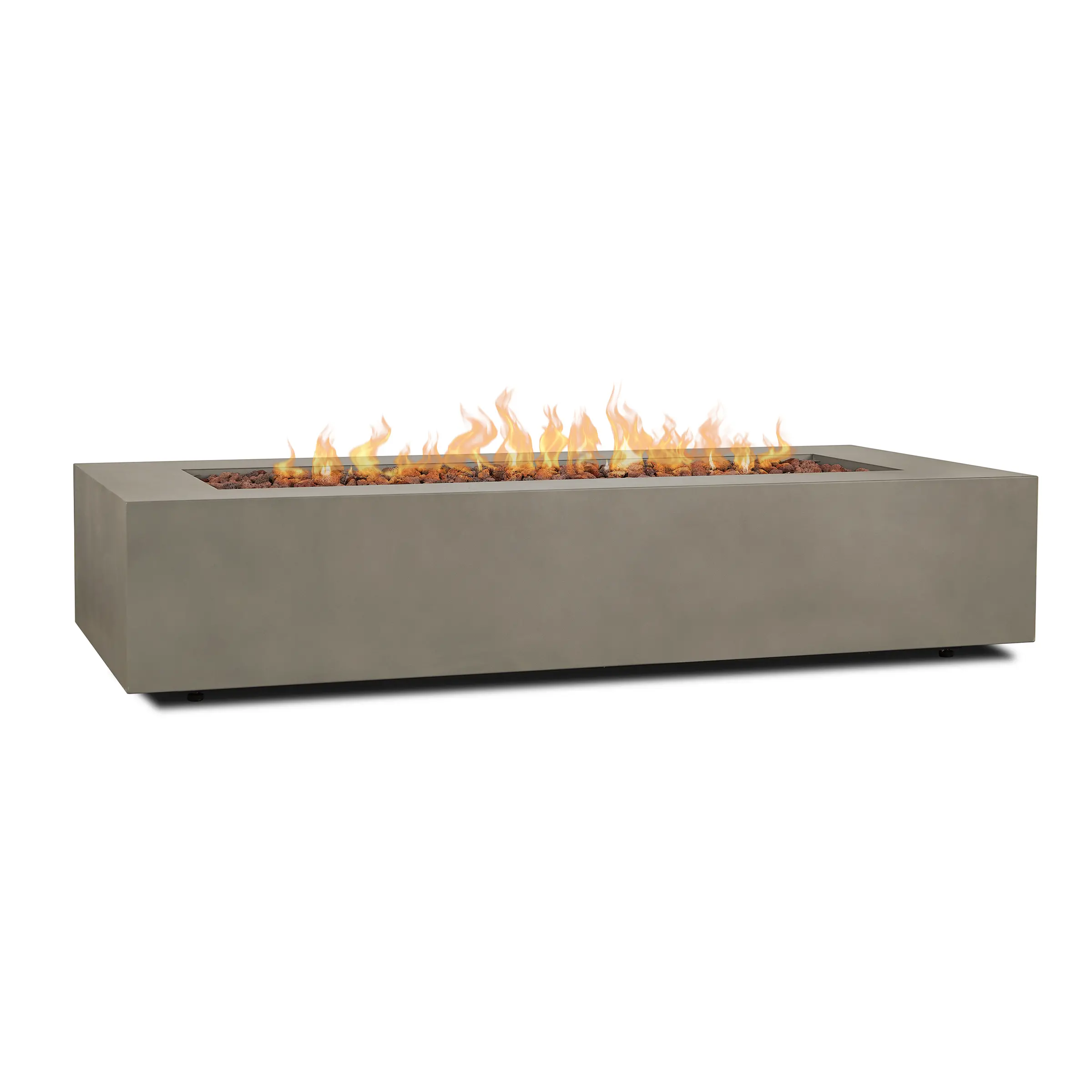 C9814LP-MGRY Aegean 70 Rectangle Gas Fire Pit Table in Mist Gray-5