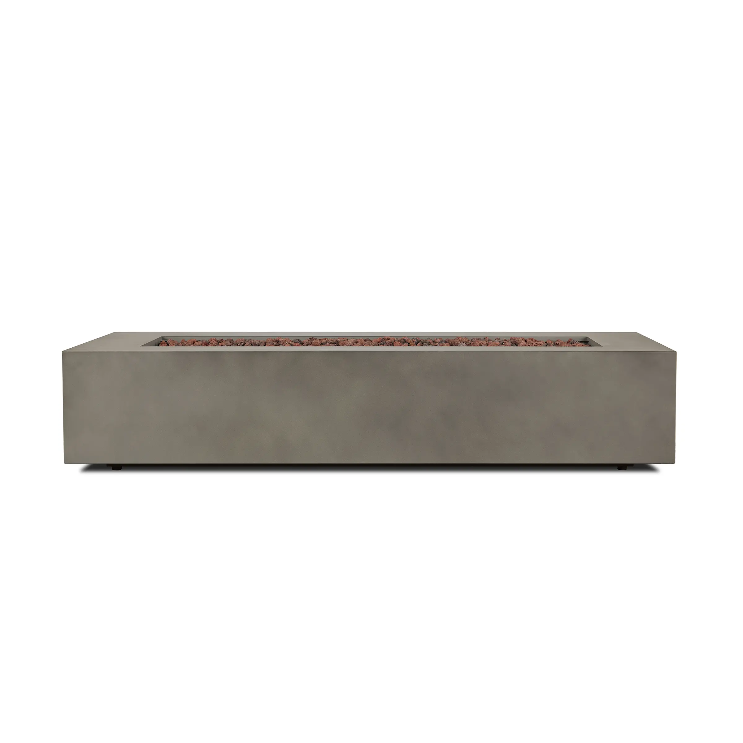 C9814LP-MGRY Aegean 70 Rectangle Gas Fire Pit Table in Mist Gray-6