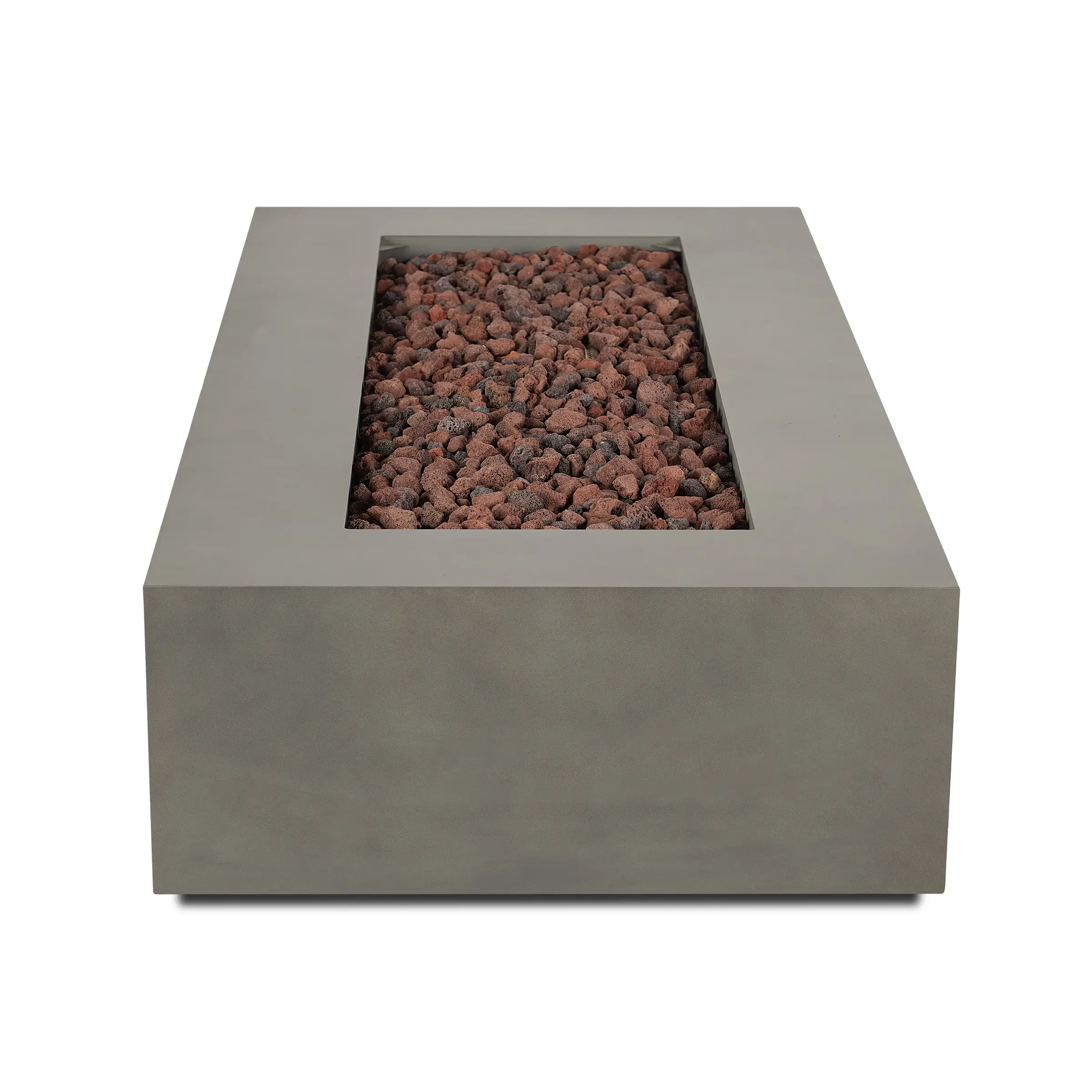 C9814LP-MGRY Aegean 70 Rectangle Gas Fire Pit Table in Mist Gray-8