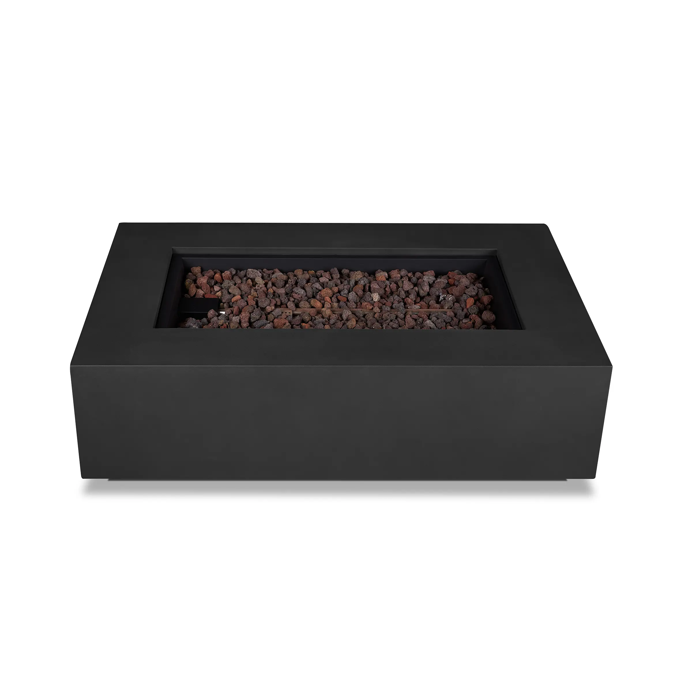 C9813LP-BLK Aegean 50 Rectangle Gas Fire Pit Table in Black-5