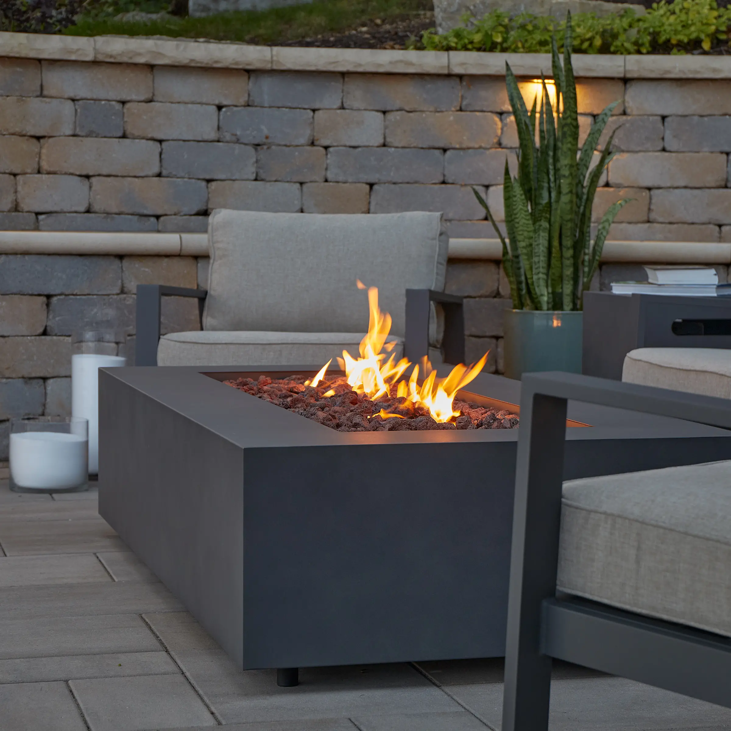C9811LP-WSLT Aegean 42 Rectangle Gas Fire Pit Table in Weathered Slate-4