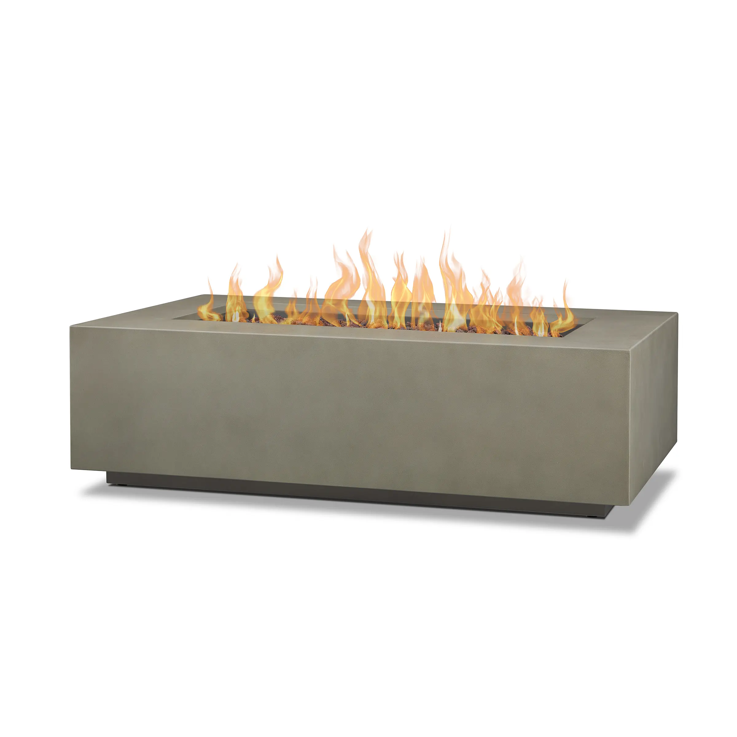 C9813LP-MGRY Aegean Mist Gray 50 Rectangle Gas Fire Pit Table-1