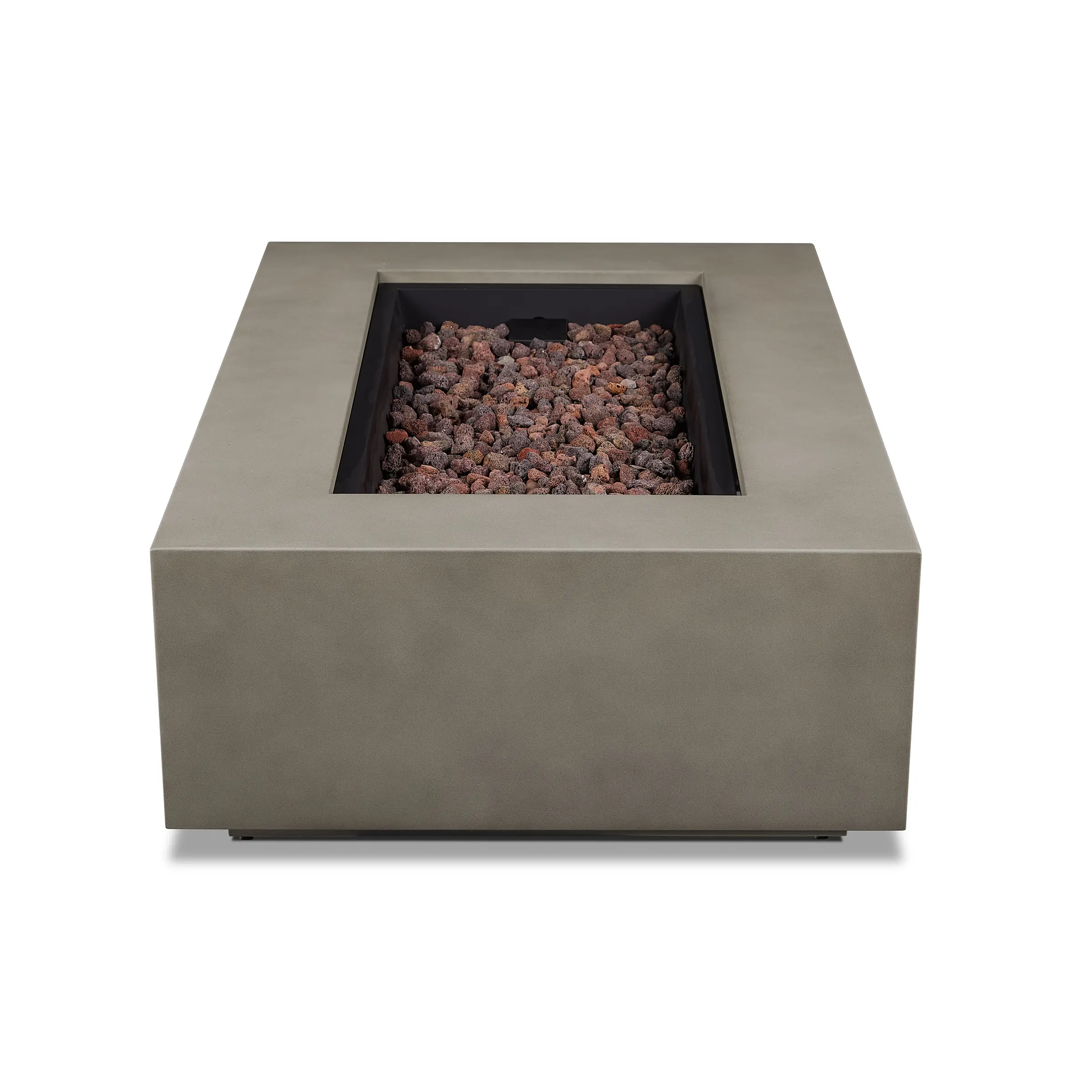 C9813LP-MGRY Aegean Mist Gray 50 Rectangle Gas Fire Pit Table-7