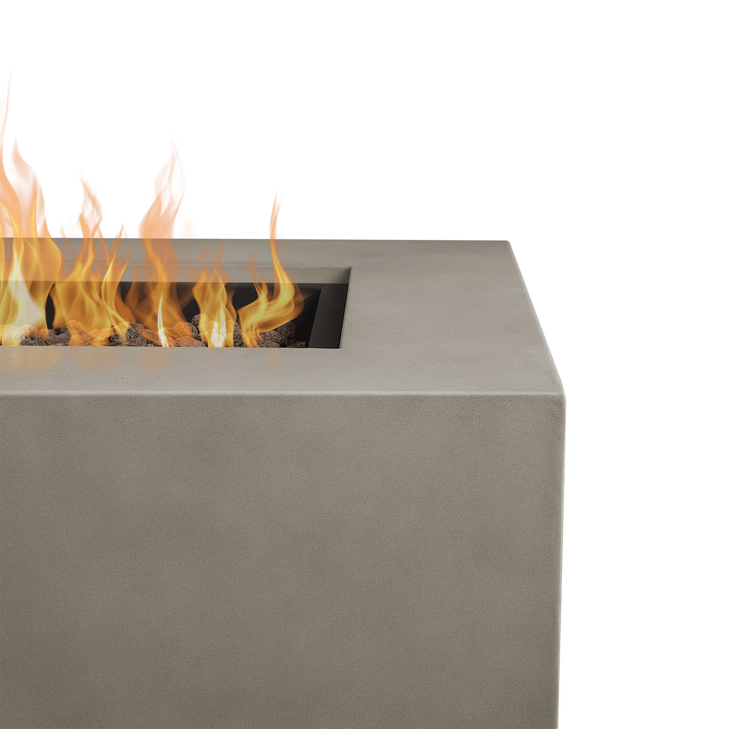 C9813LP-MGRY Aegean Mist Gray 50 Rectangle Gas Fire Pit Table-8