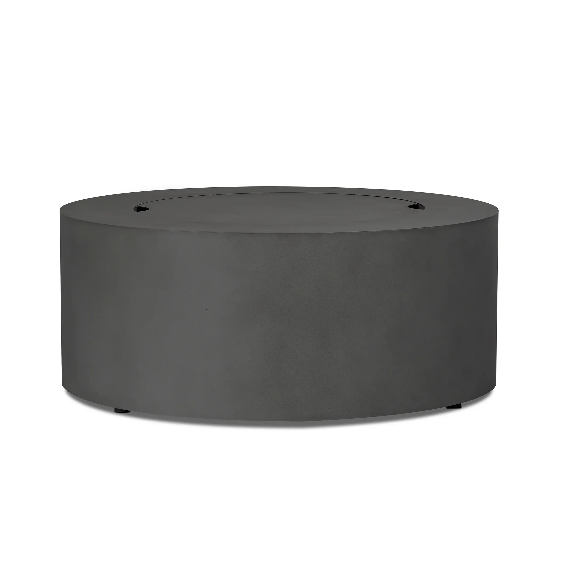 C9815LP-WSLT Aegean 36 Round Steel Gas Fire Pit Table in Weathered Slate-9
