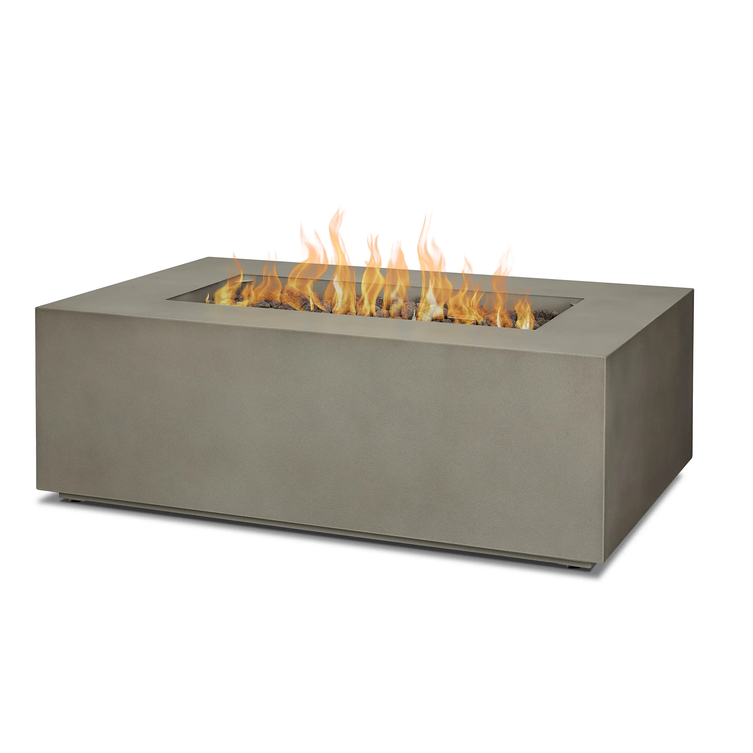 C9811LP-MGRY Aegean 42 Rectangle Gas Fire Pit Table in Mist Gray-1
