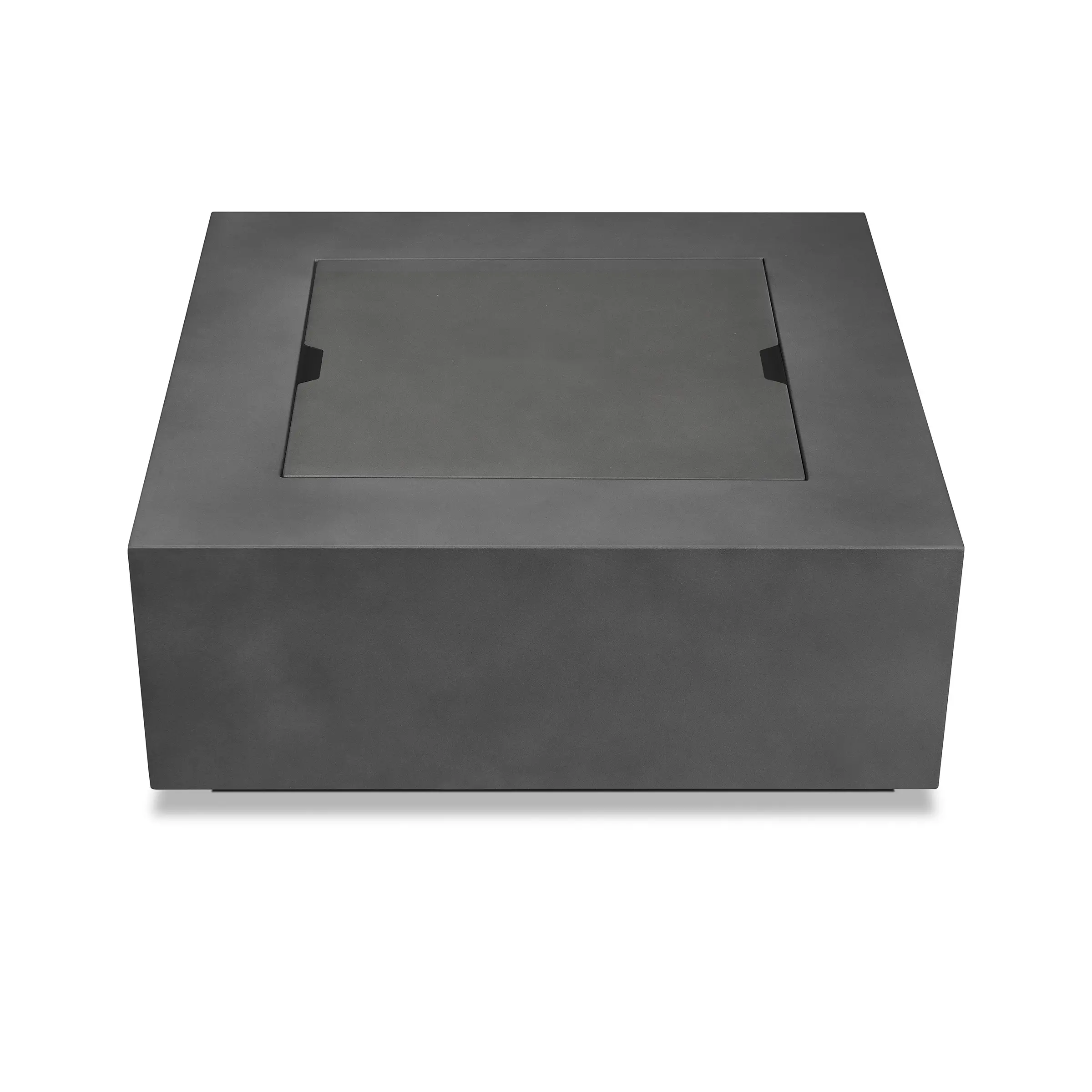 C9812LP-WSLT Aegean 36 Square Steel Gas Fire Pit Table in Weathered Slate-10