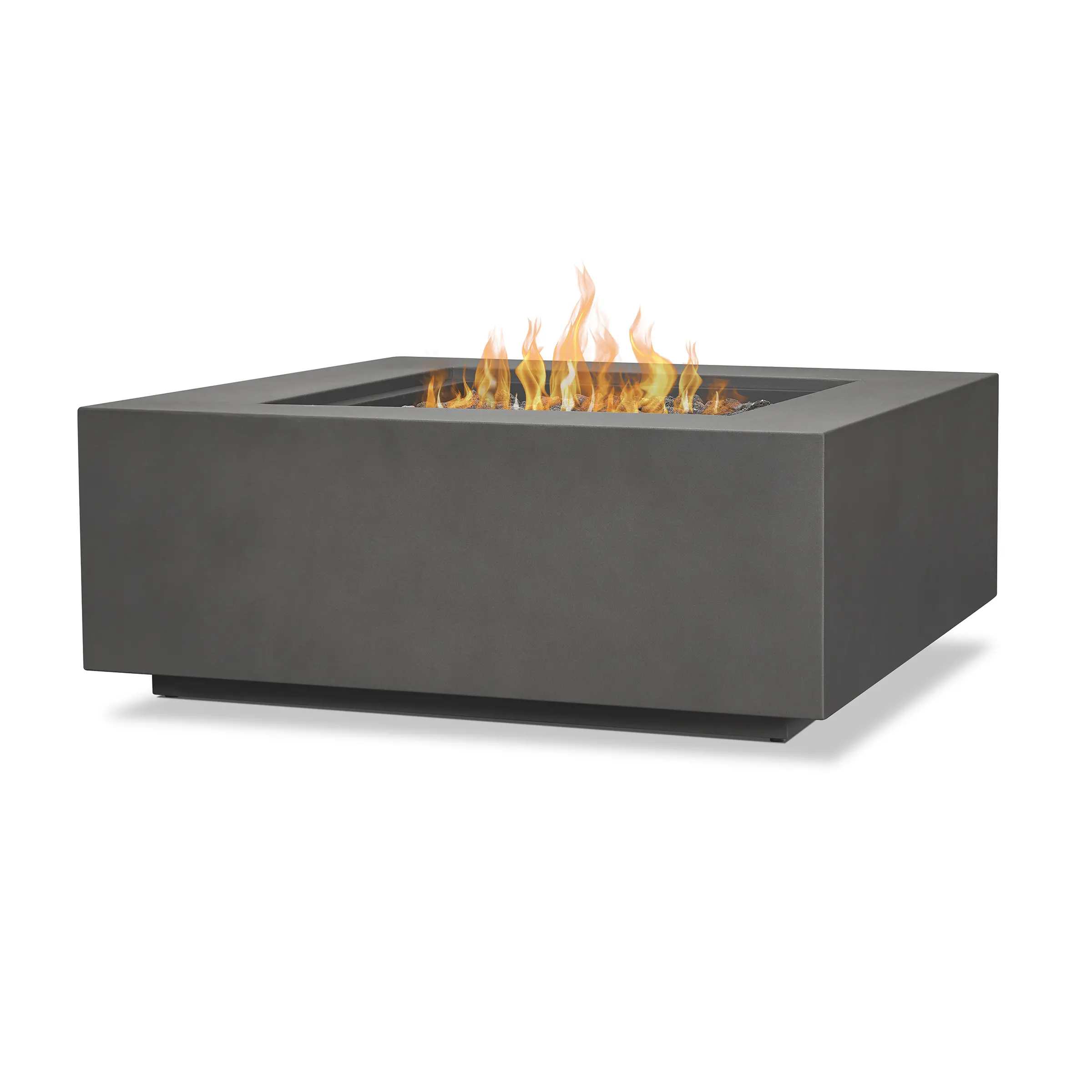 C9812LP-WSLT Aegean 36 Square Steel Gas Fire Pit Table in Weathered Slate-5