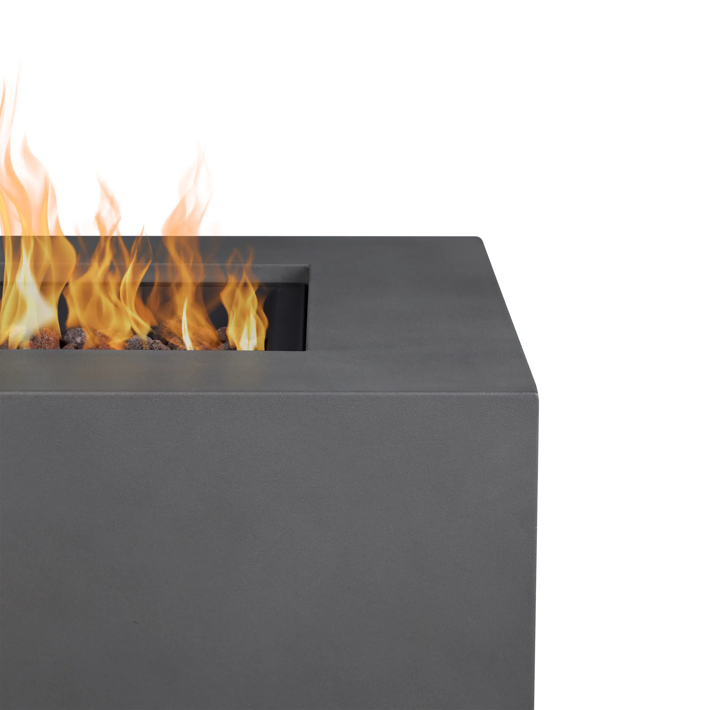 C9812LP-WSLT Aegean 36 Square Steel Gas Fire Pit Table in Weathered Slate-6
