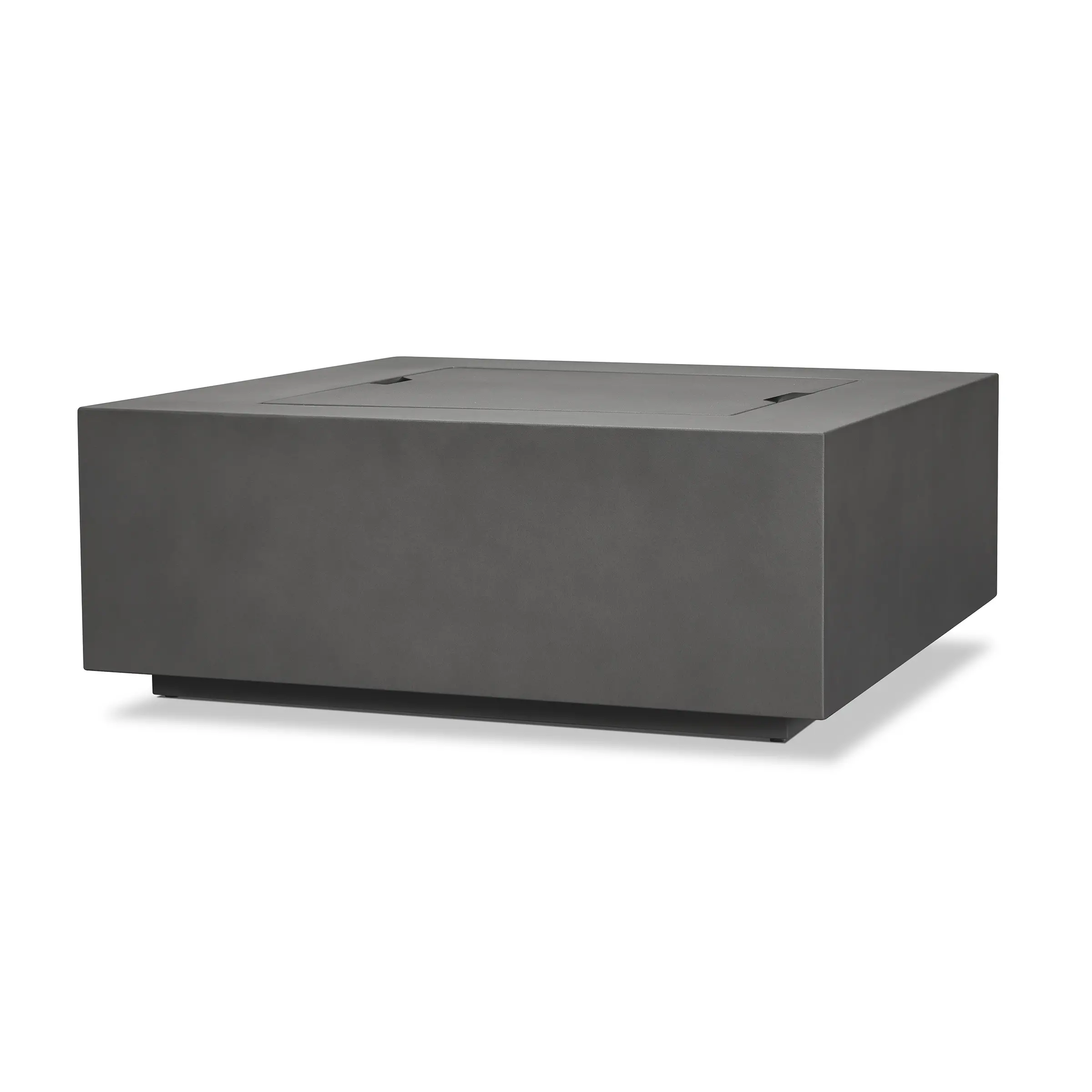 C9812LP-WSLT Aegean 36 Square Steel Gas Fire Pit Table in Weathered Slate-7