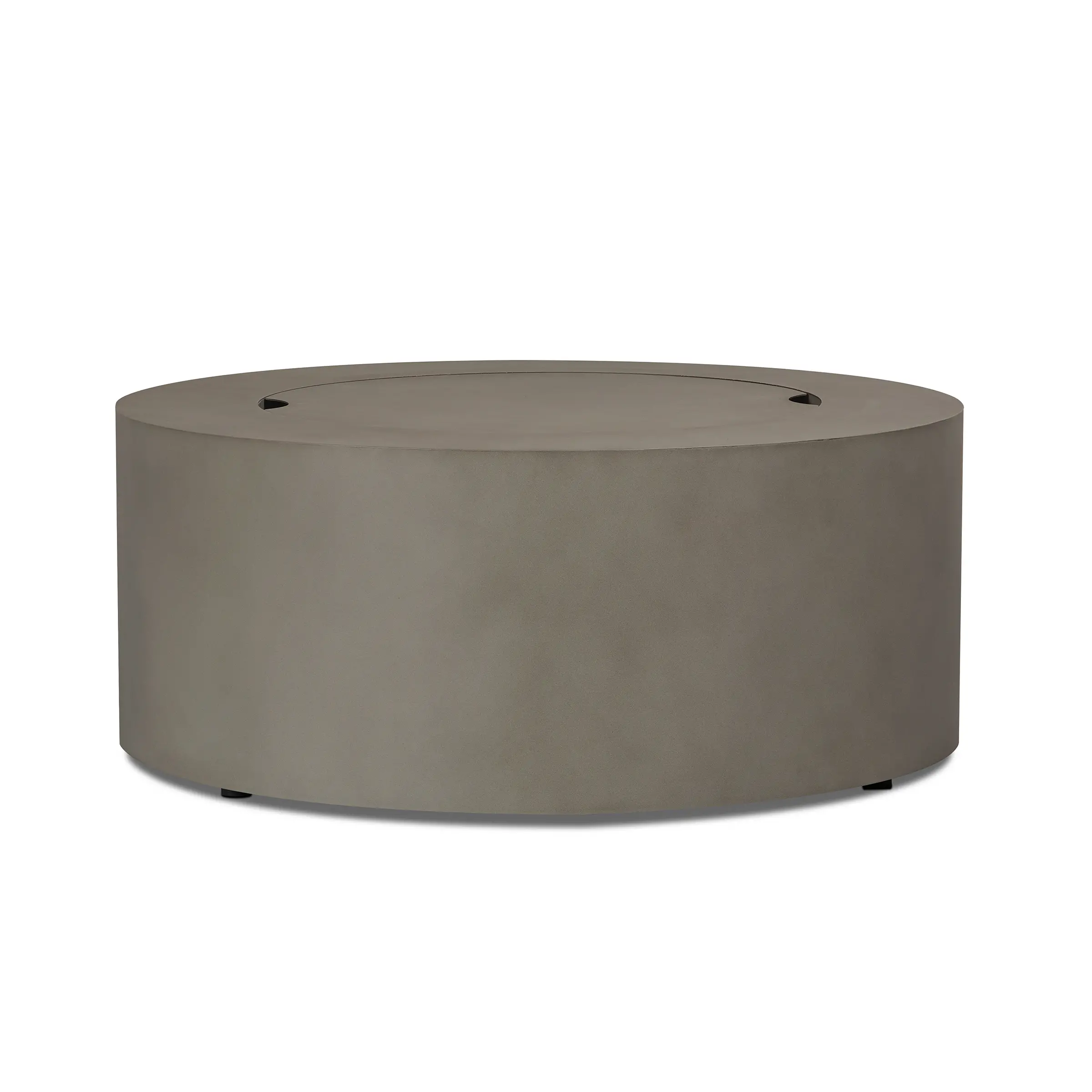 C9815LP-MGRY Aegean 36 Round Steel Gas Fire Pit Table in Mist Gray-7