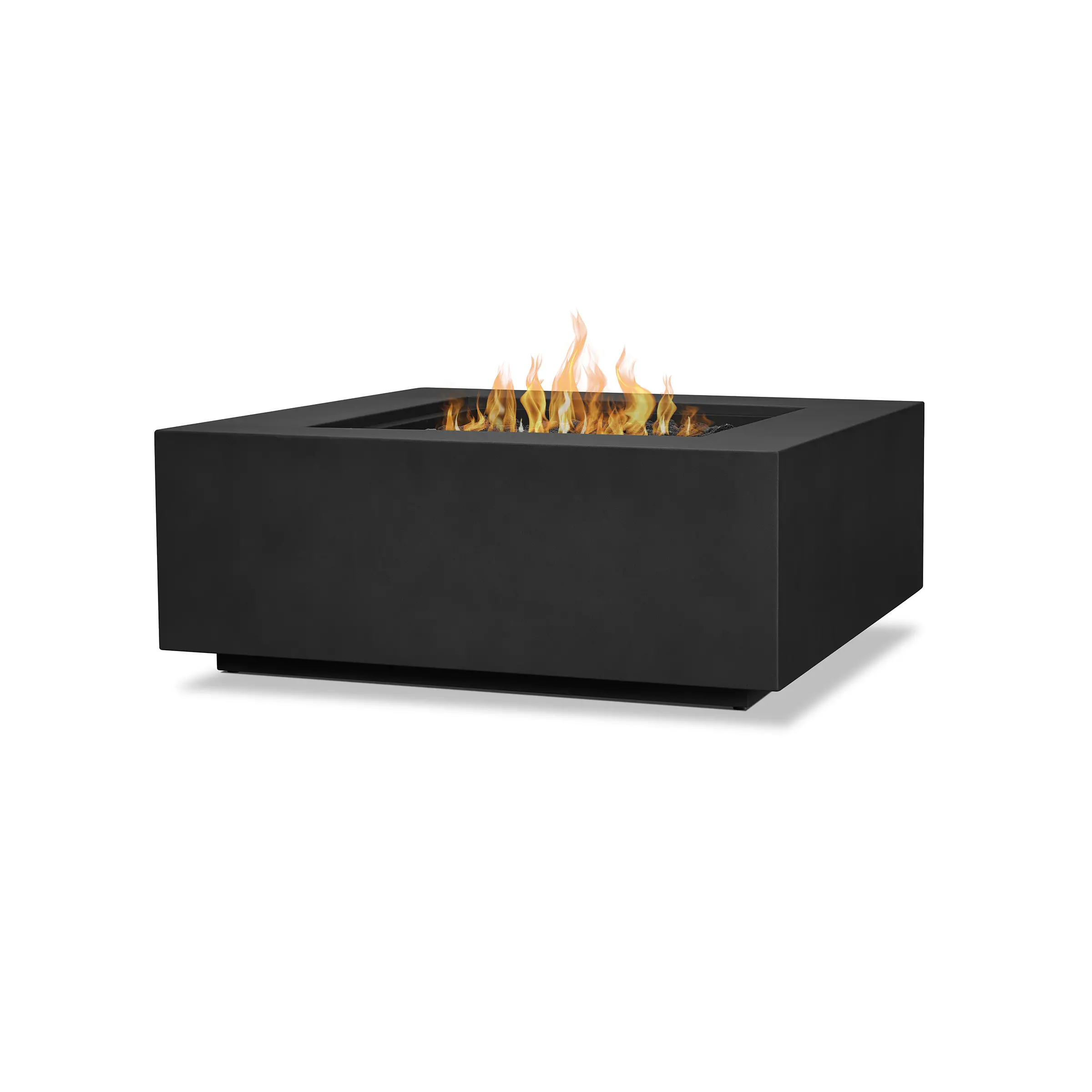 C9812LP-BLK Aegean 36 Square Steel Gas Fire Pit Table in Black-1