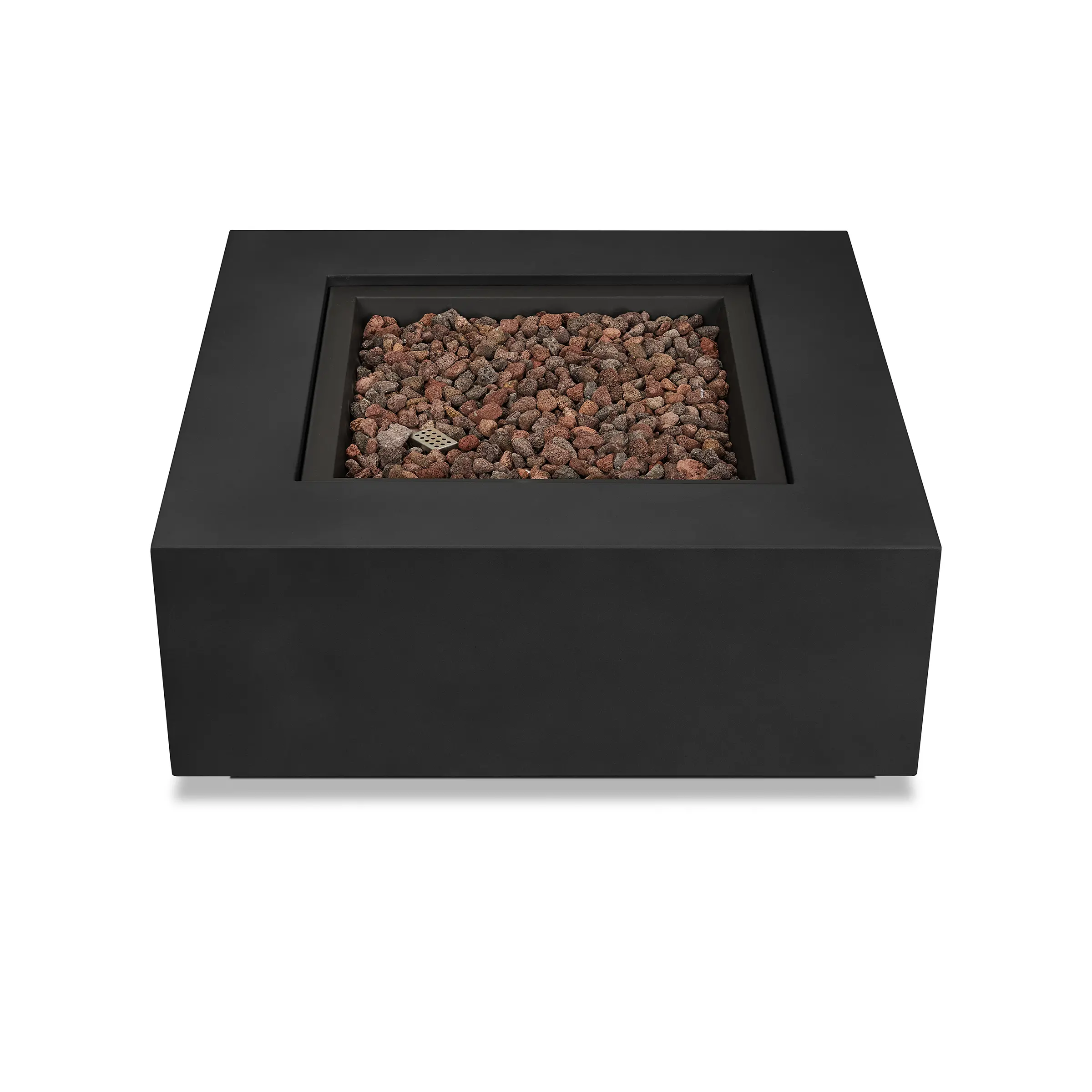 C9812LP-BLK Aegean 36 Square Steel Gas Fire Pit Table in Black-6