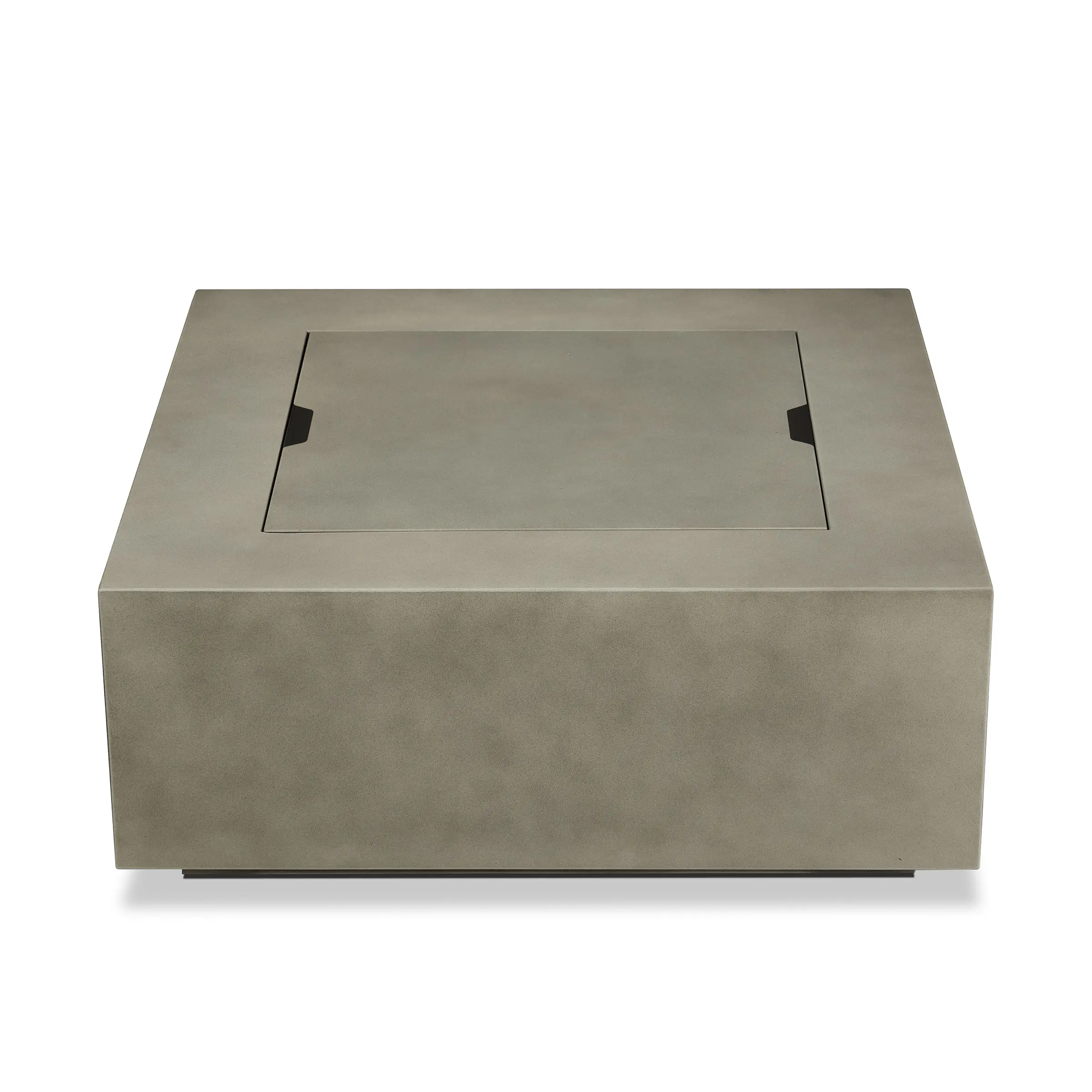 C9812LP-MGRY Aegean 36 Square Steel Gas Fire Pit Table in Mist Gray-10