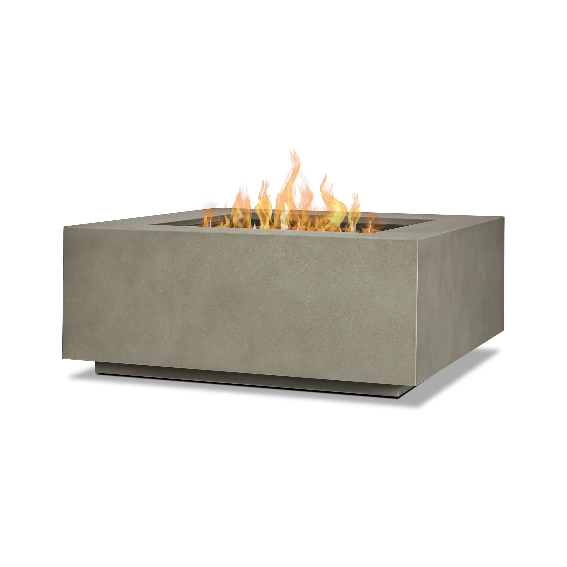 C9812LP-MGRY Aegean 36 Square Steel Gas Fire Pit Table in Mist Gray-5