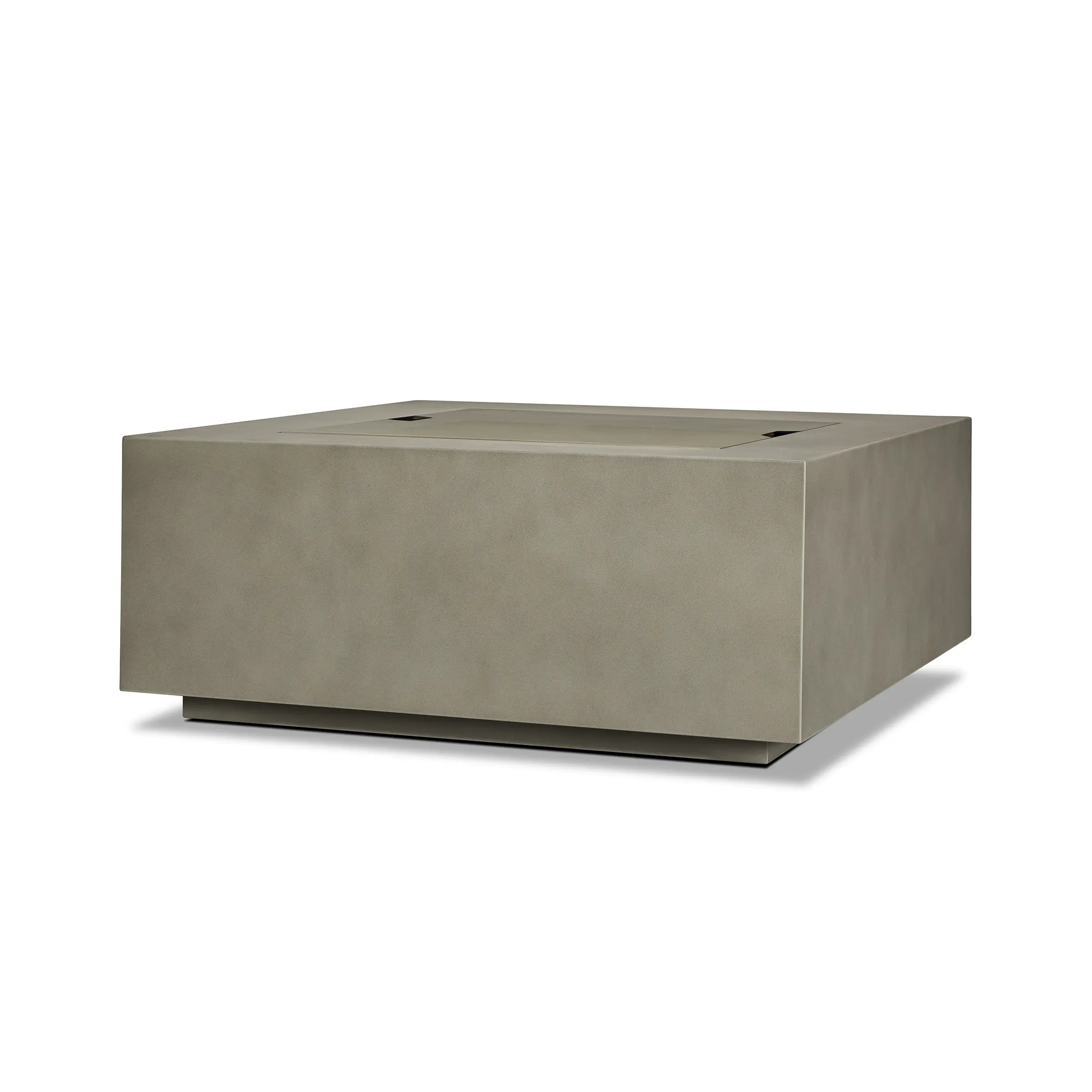 C9812LP-MGRY Aegean 36 Square Steel Gas Fire Pit Table in Mist Gray-8