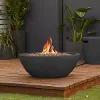 Riverside 36  Round Concrete Gas Fire Pit in Shale