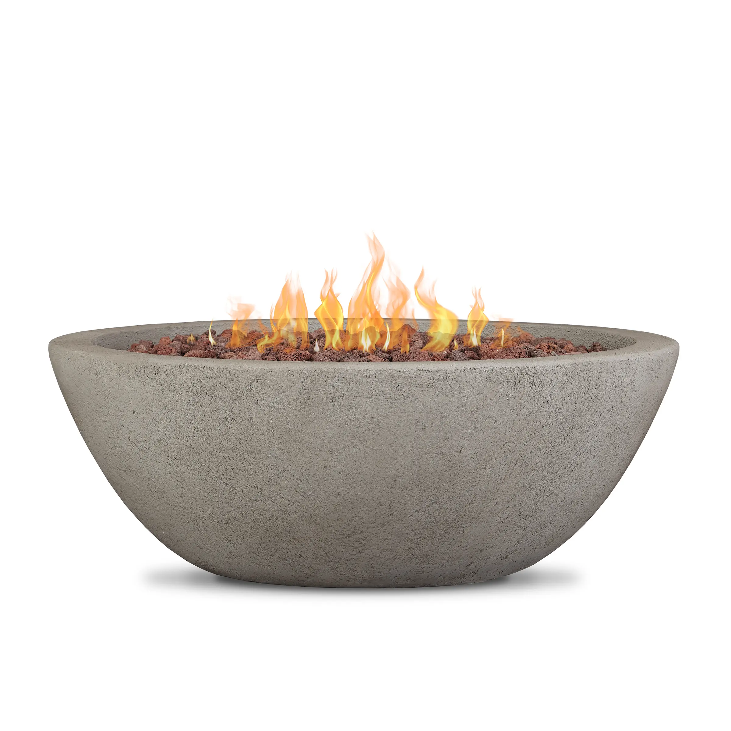 C539LP-GLG Riverside 36 Round Concrete Gas Fire Pit in Glacier Gray-2
