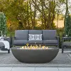 592LP-SHL Riverside 58 Oval Concrete Propane Fire Pit in Shale