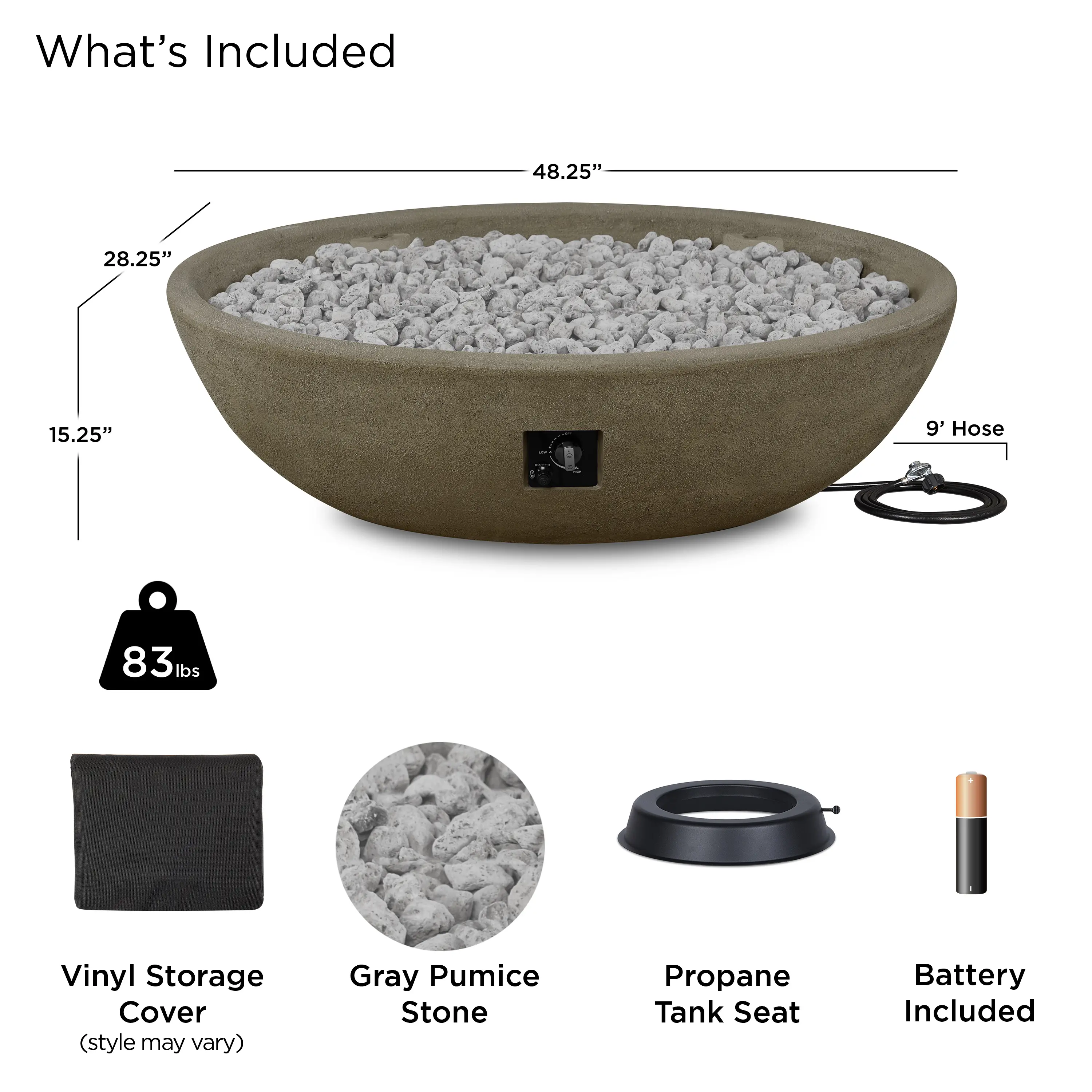 590LP-GLG Riverside 48 Oval Concrete Propane Fire Pit in Glacier Gray-9
