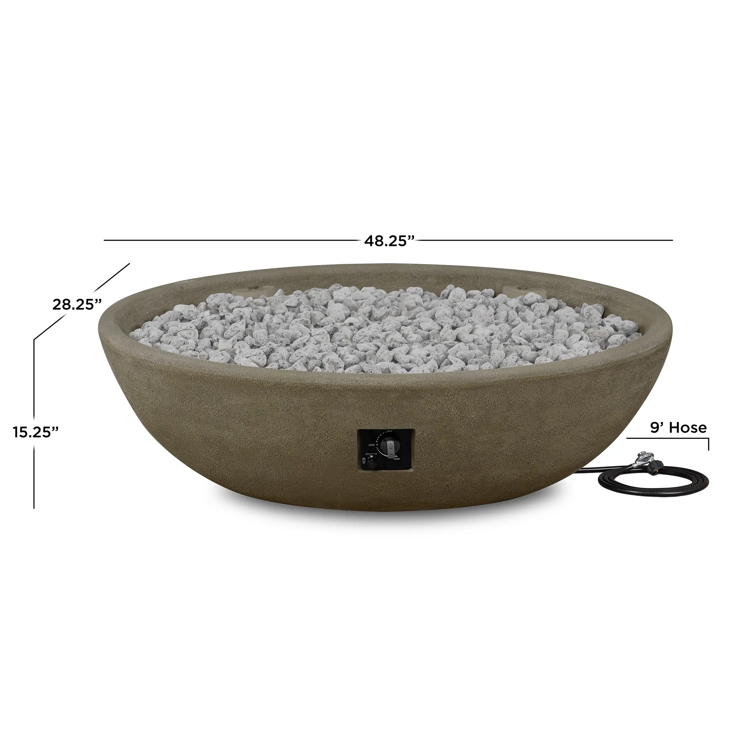 590LP-GLG Riverside 48 Oval Concrete Propane Fire Pit in Glacier Gray-10