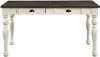 Joanna Brown and Off-White Dining Table