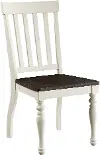 Joanna Brown and Off-White Side Chair