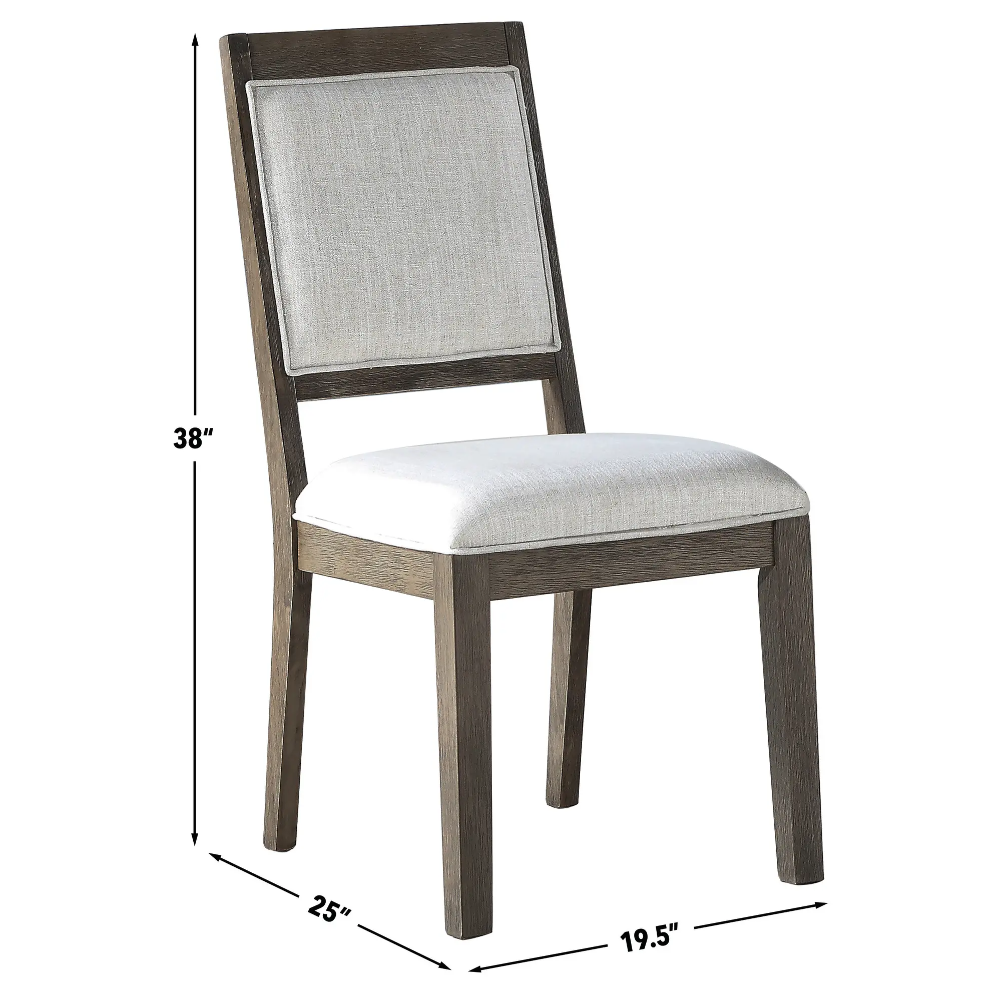 Molly Washed Gray Dining Chair-3