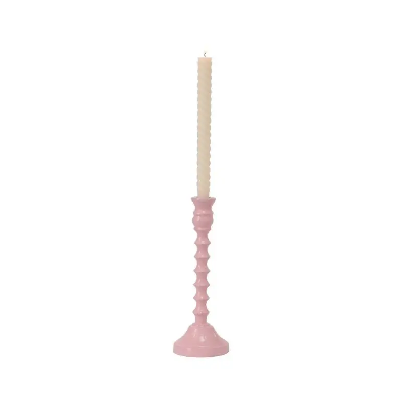 10 Pink Candy-Coated Candleholder-1